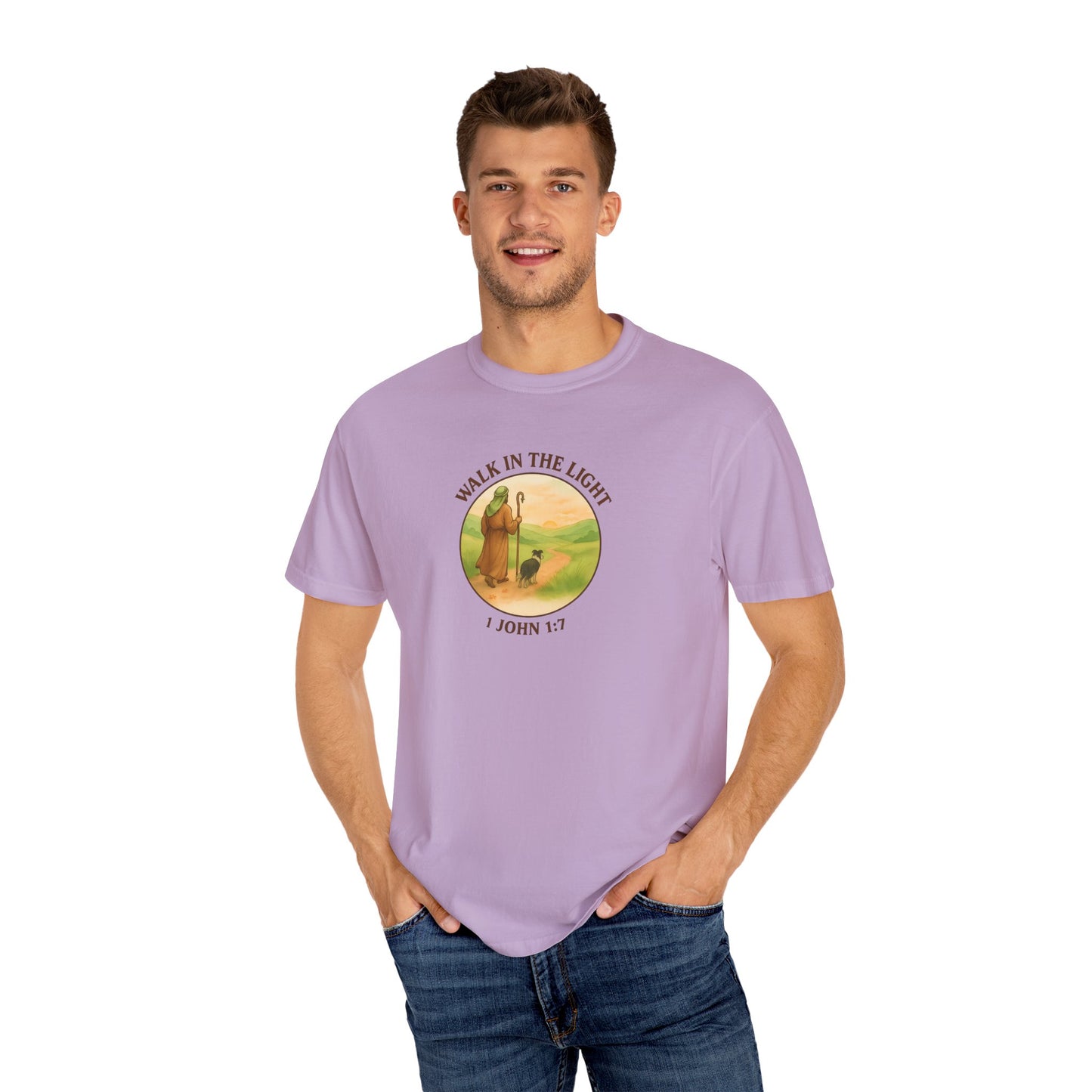Walk in the light T-Shirt, Casual Fashion Tee, Motivational Gift, Unisex Graphic Tee, Perfect for Gifts and Celebrations