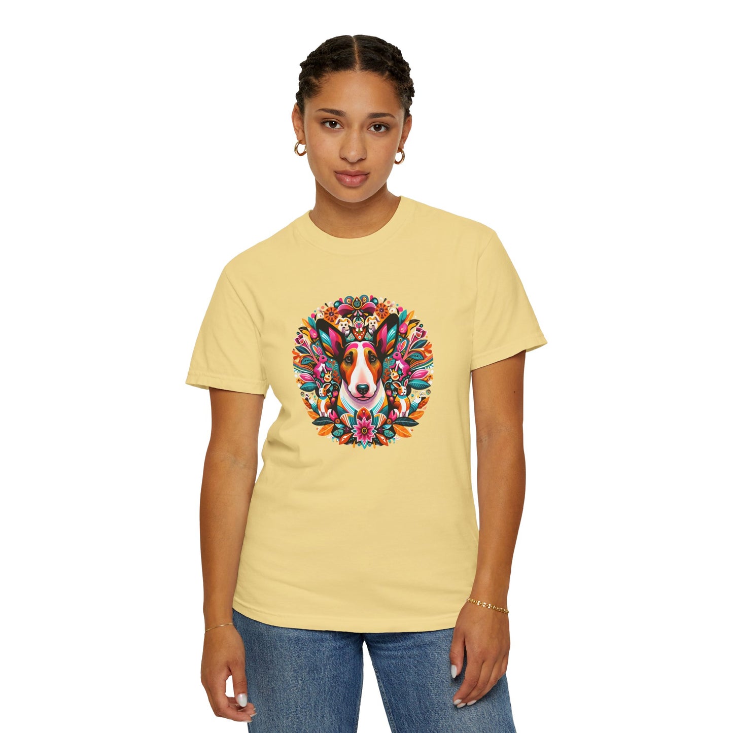 Colorful Dog Lover T-Shirt | Unisex Garment-Dyed Tee