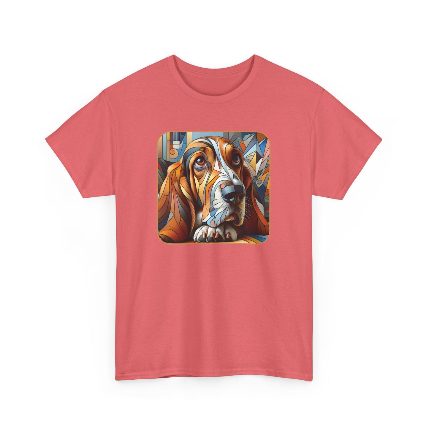 “Petcasso Basset Hound: Abstract Loyalty Tee”