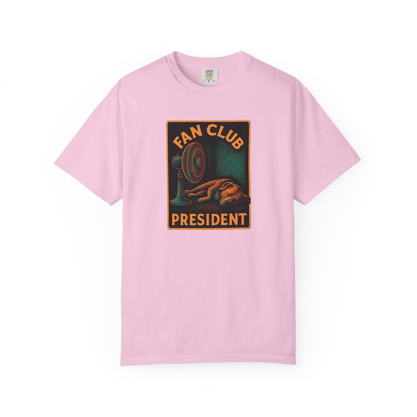 Fan Club President Unisex T-shirt, Garment-Dyed Tee, Unique Gift, Club Member Apparel, Casual Wear, Fan Merchandise
