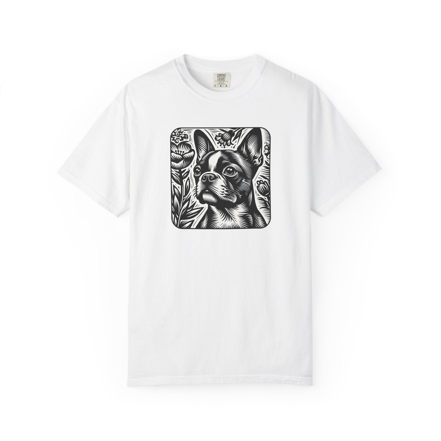 Vintage French Bulldog T-Shirt - Unisex Garment-Dyed Tee