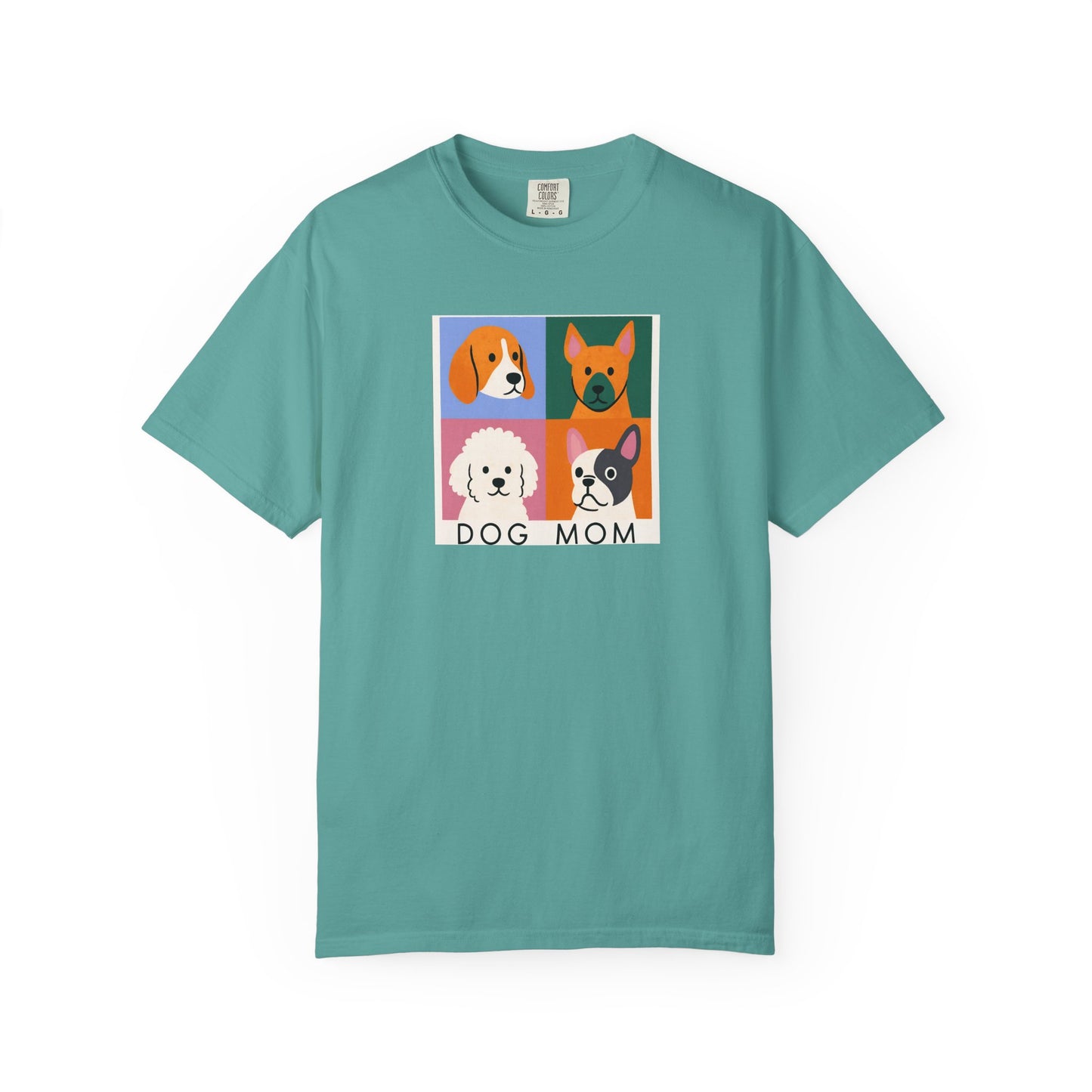 Dog Mom T-shirt - Unisex Garment-Dyed Tee for Dog Lovers