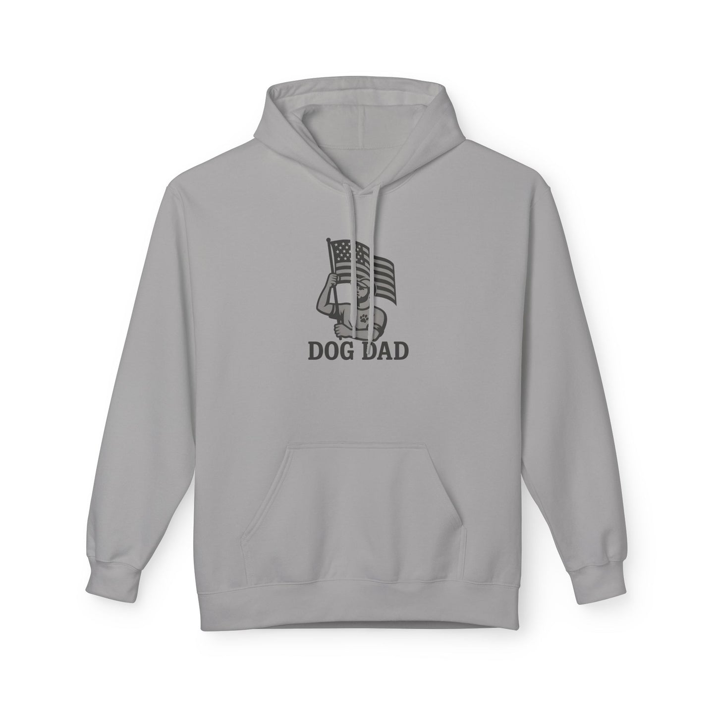 Dog Dad Fleece Hoodie, Unisex Softstyle Hooded Sweatshirt, Perfect Gift for Dog Lovers, Comfortable and Stylish