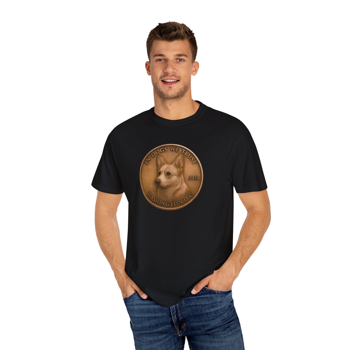 Washington DC State Coin T-Shirt Collection - Proud Dog Breed Illustrations