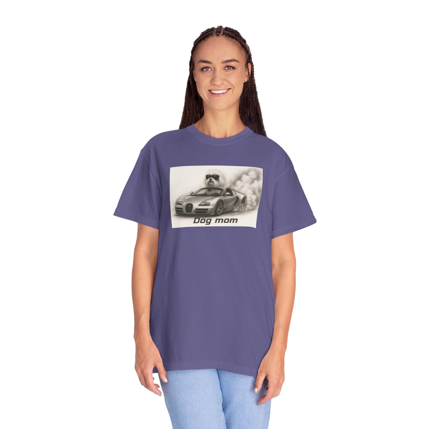 Dog Mom - Maltese Terrier - “Cool Dogs in Cool Cars” T-Shirt Collection! 🐶🚗