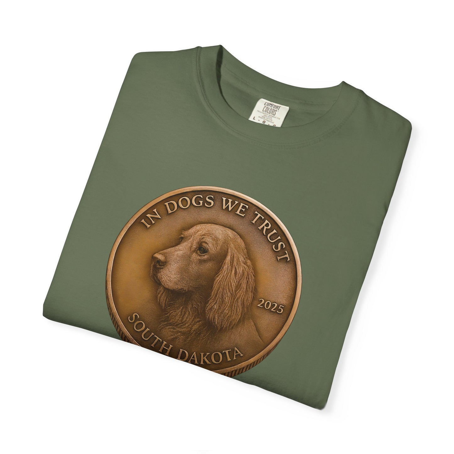 South Dakota State Coin T-Shirt Collection - Proud Dog Breed Illustrations