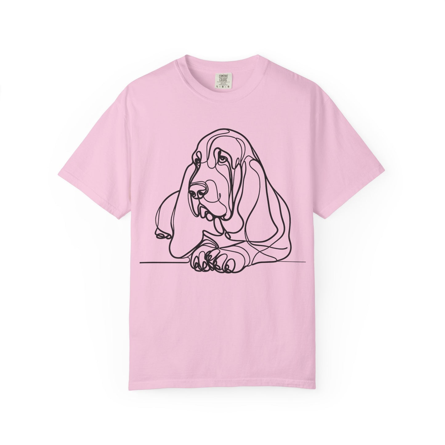 Basset Hound Line Art T-Shirt