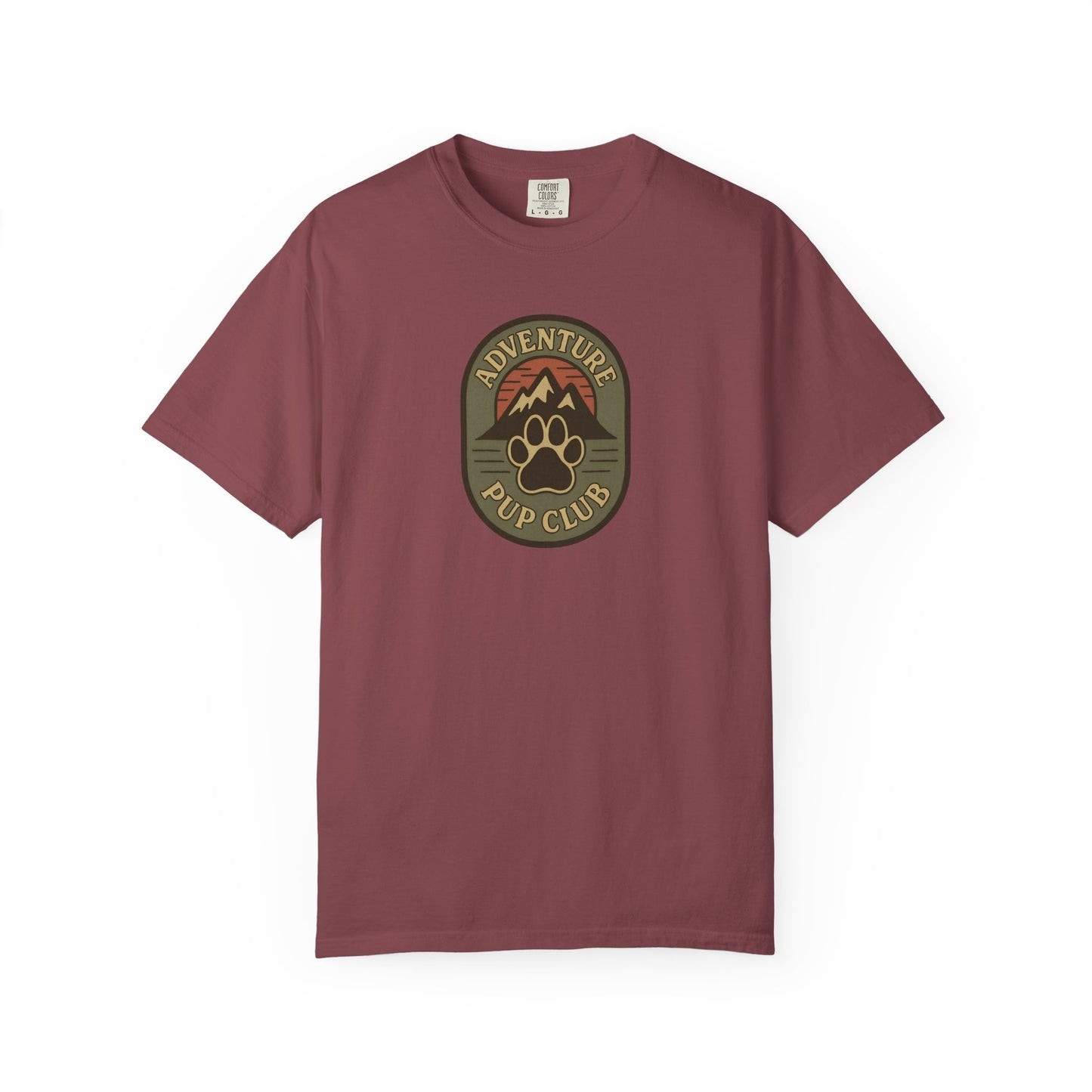 Adventure Pup Club Unisex Garment-Dyed T-Shirt, Dog Lover Gift, Outdoor Adventure Apparel, Pet Club Tee, Nature Lover Shirt