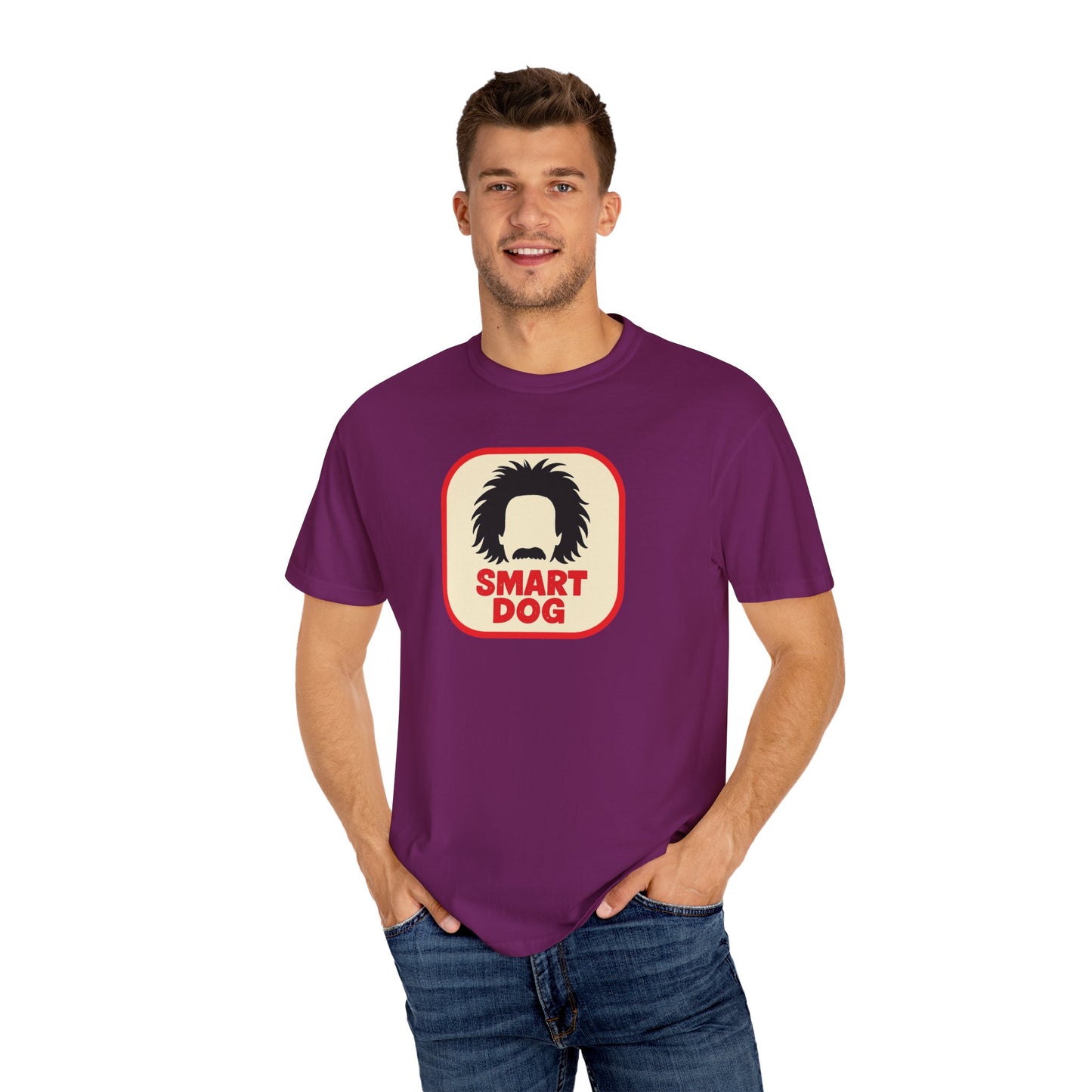Dog Lover Graphic T-shirt - Smart Dog, Albert Einstein Design