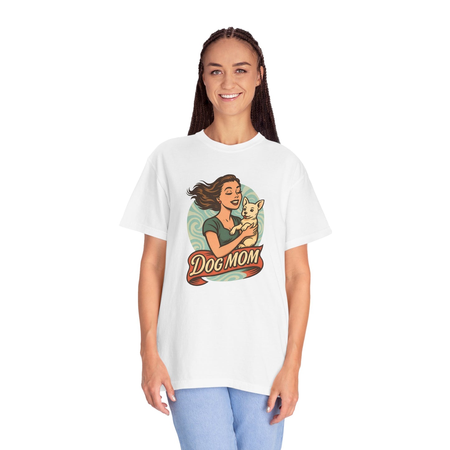 Dog Mom T-Shirt, Unisex Tee for Pet Lovers, Gift for Dog Owners, Casual Wear, Animal Lover Apparel