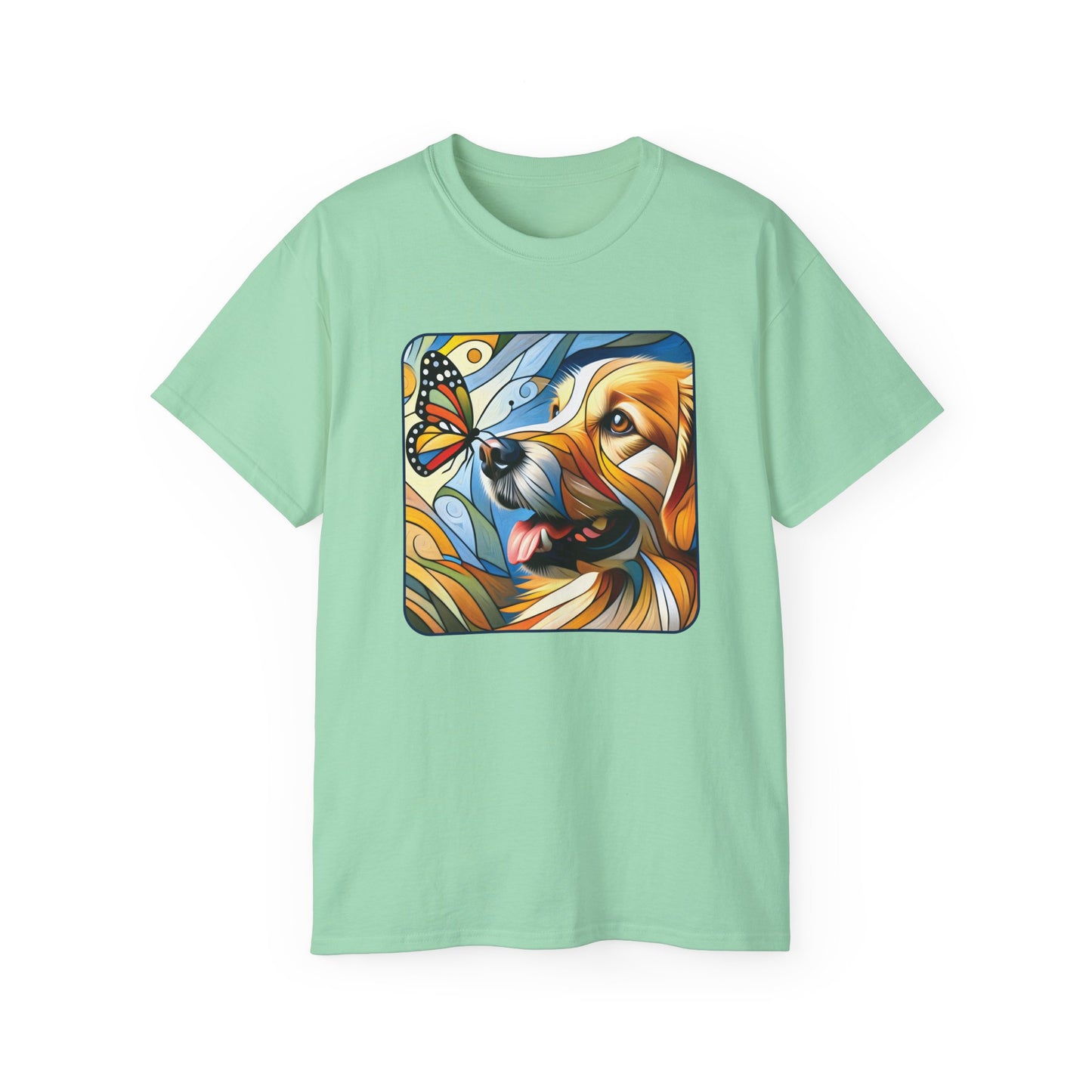“You Give Me Butterflies – Petcasso Golden Retriever Tee” - Perfect for Pet Lovers