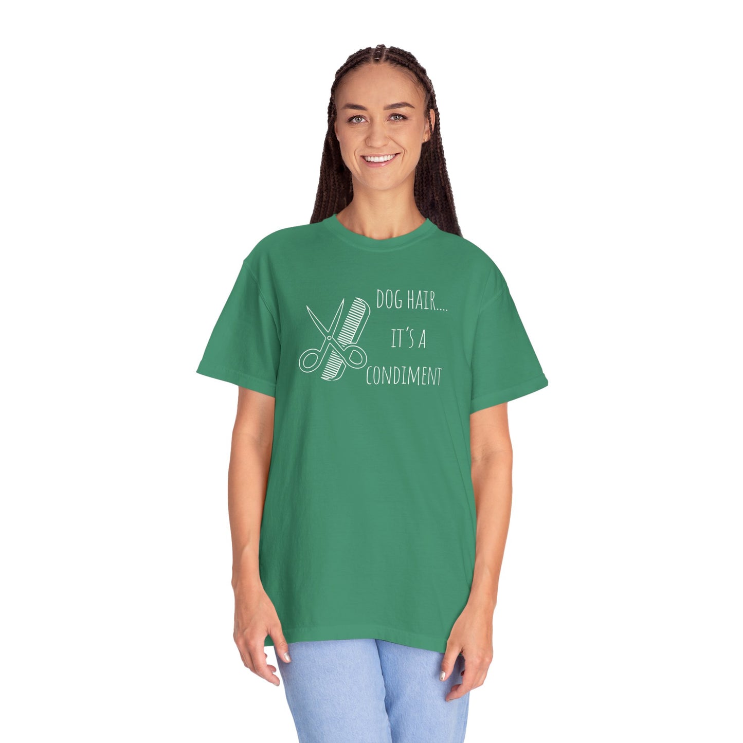 Dog Lover Unisex T-shirt - 'Dog Hair... It's a Condiment'