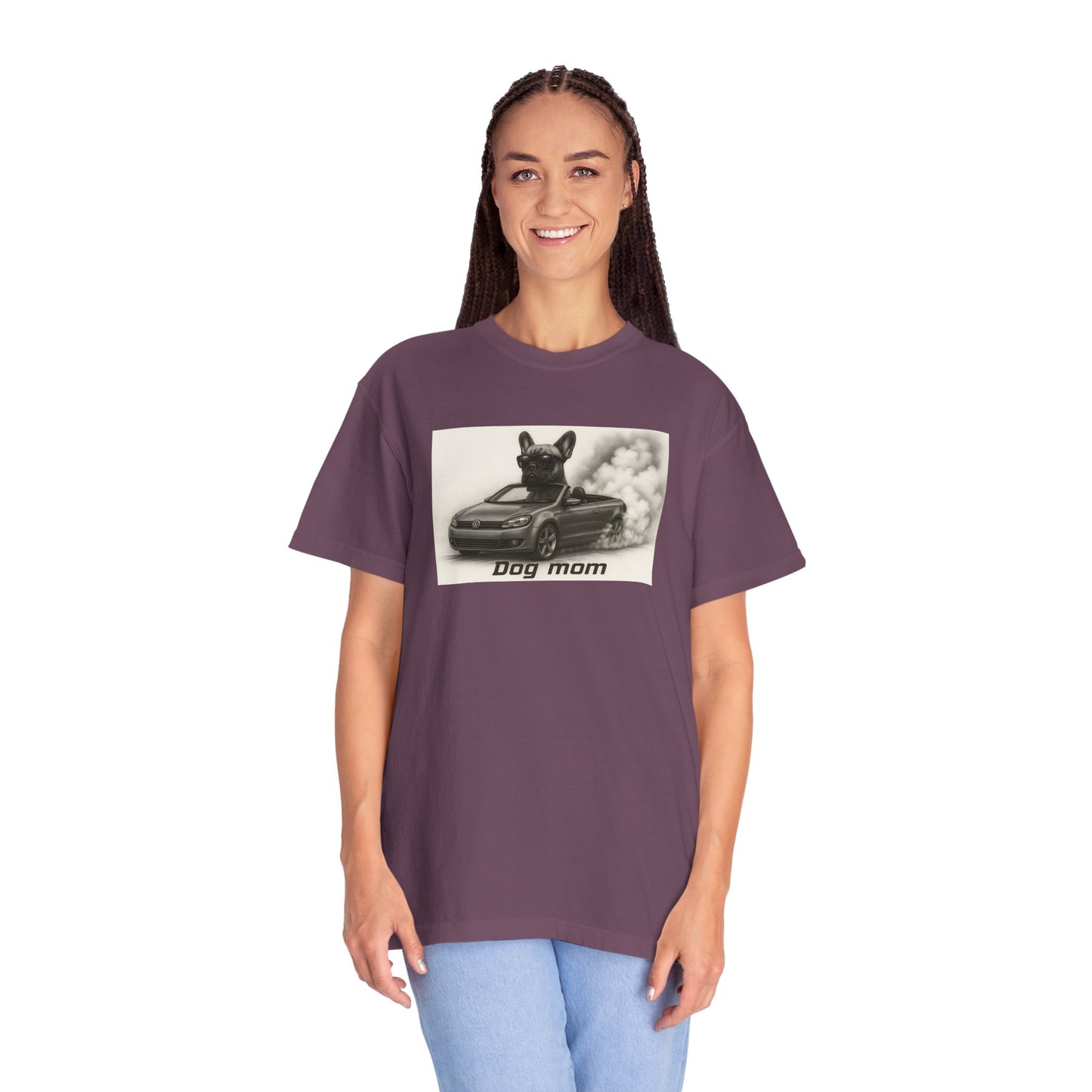 Dog Mom - French Bulldog - “Cool Dogs in Cool Cars” T-Shirt Collection! 🐶🚗
