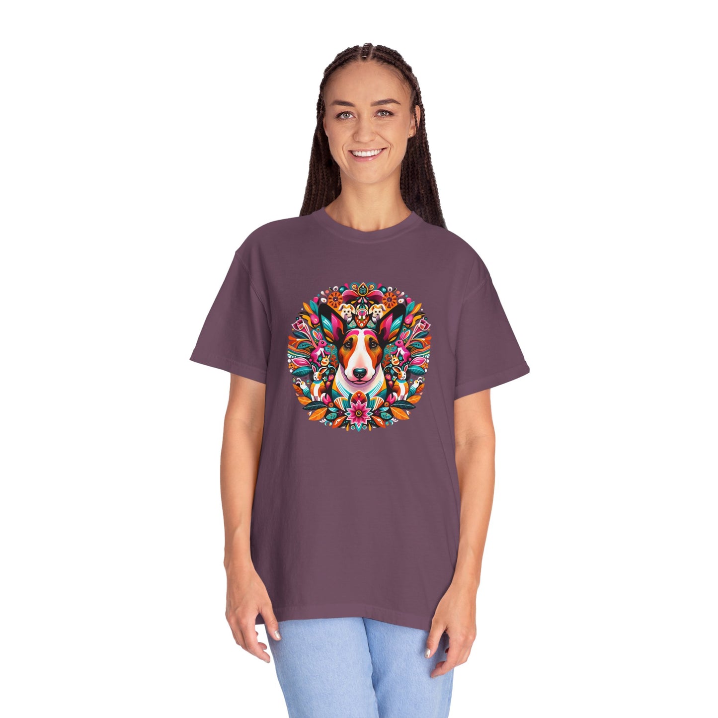 Colorful Dog Lover T-Shirt | Unisex Garment-Dyed Tee