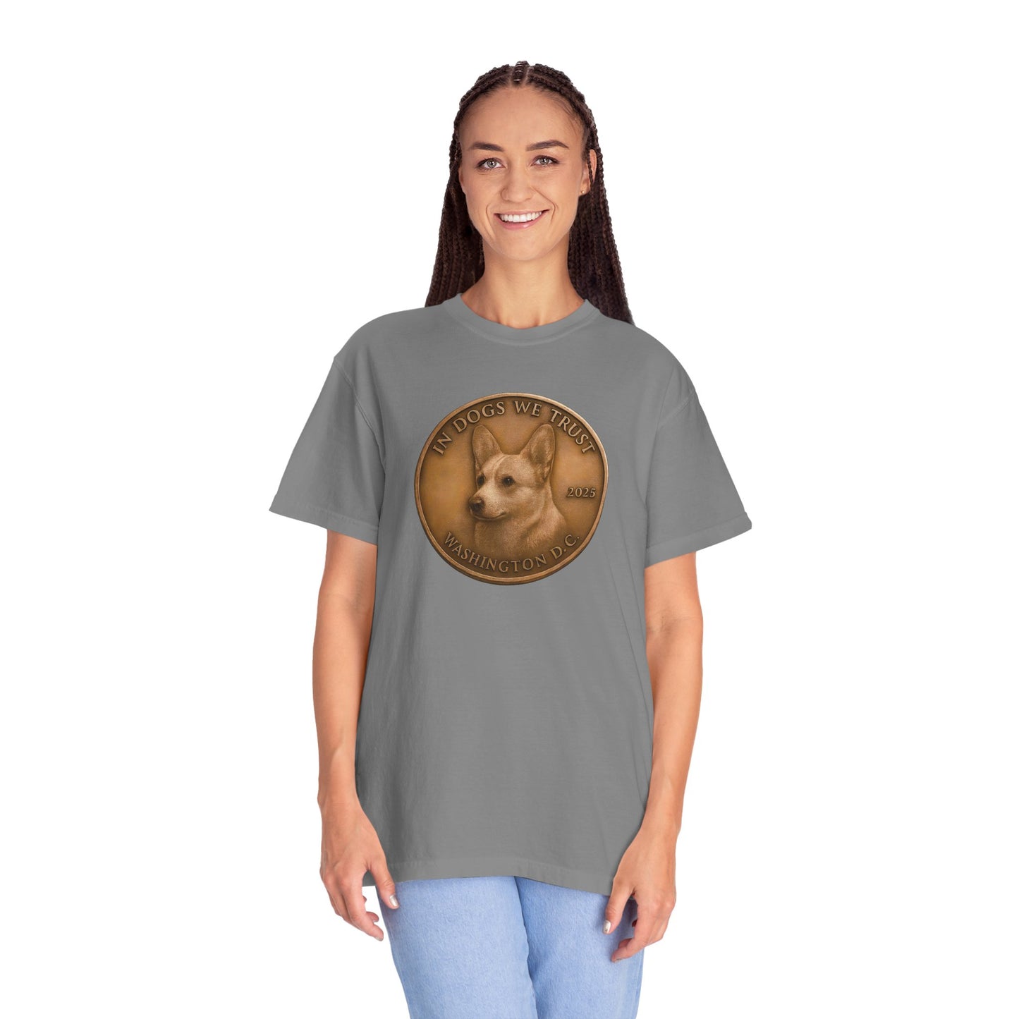 Washington DC State Coin T-Shirt Collection - Proud Dog Breed Illustrations