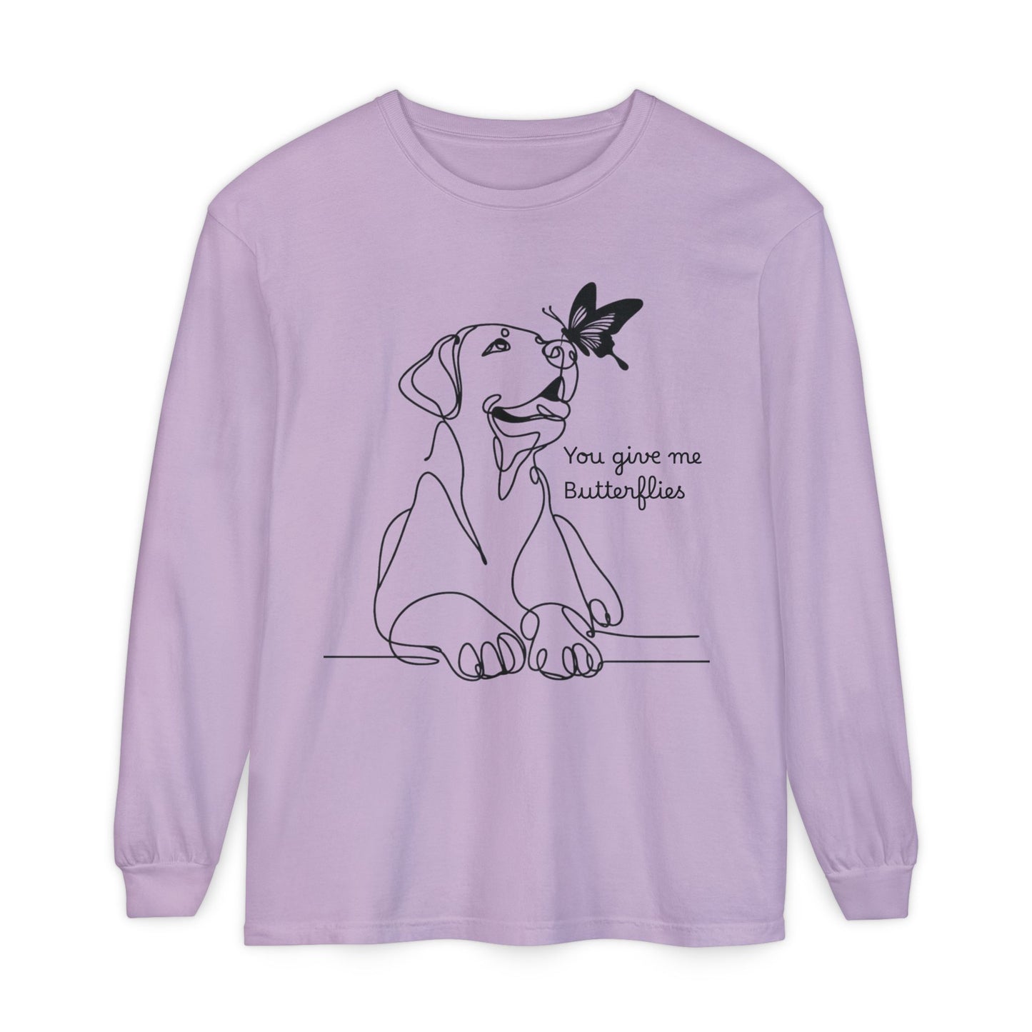 You Give Me Butterflies Dog Long Sleeve T-Shirt