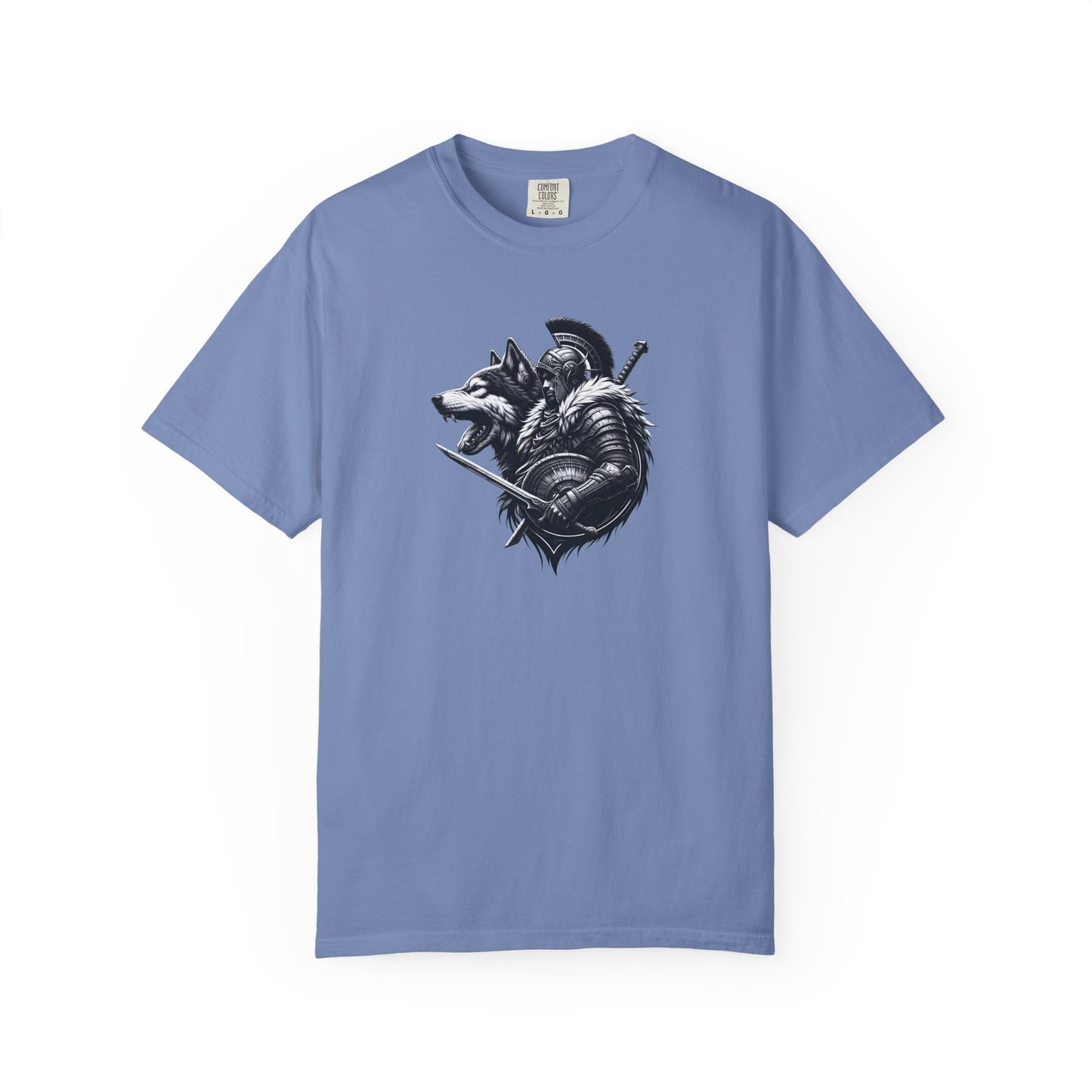 Wolf Warrior Unisex Garment-Dyed T-shirt - Perfect for Nature Lovers and Adventure Seekers