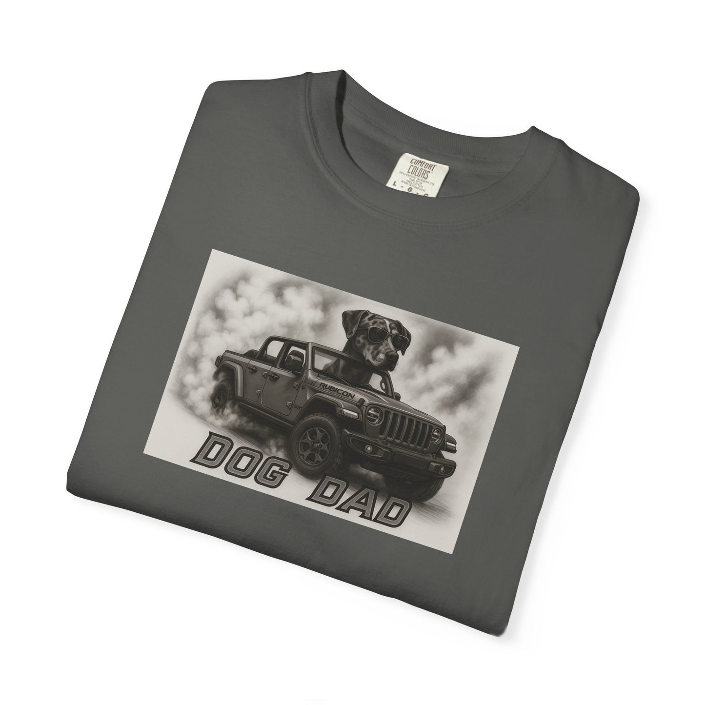 Dog Dad - Catahoula - Cool Dogs in Cool Cars T-Shirt Collection | Funny Dog Lover Apparel for Men