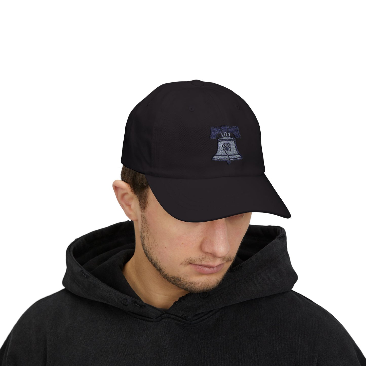 Classic Dad Cap with Liberty Bell Design, Adjustable Cotton Cap, Perfect Gift for Father's Day, Casual Wear, Everyday Accessory