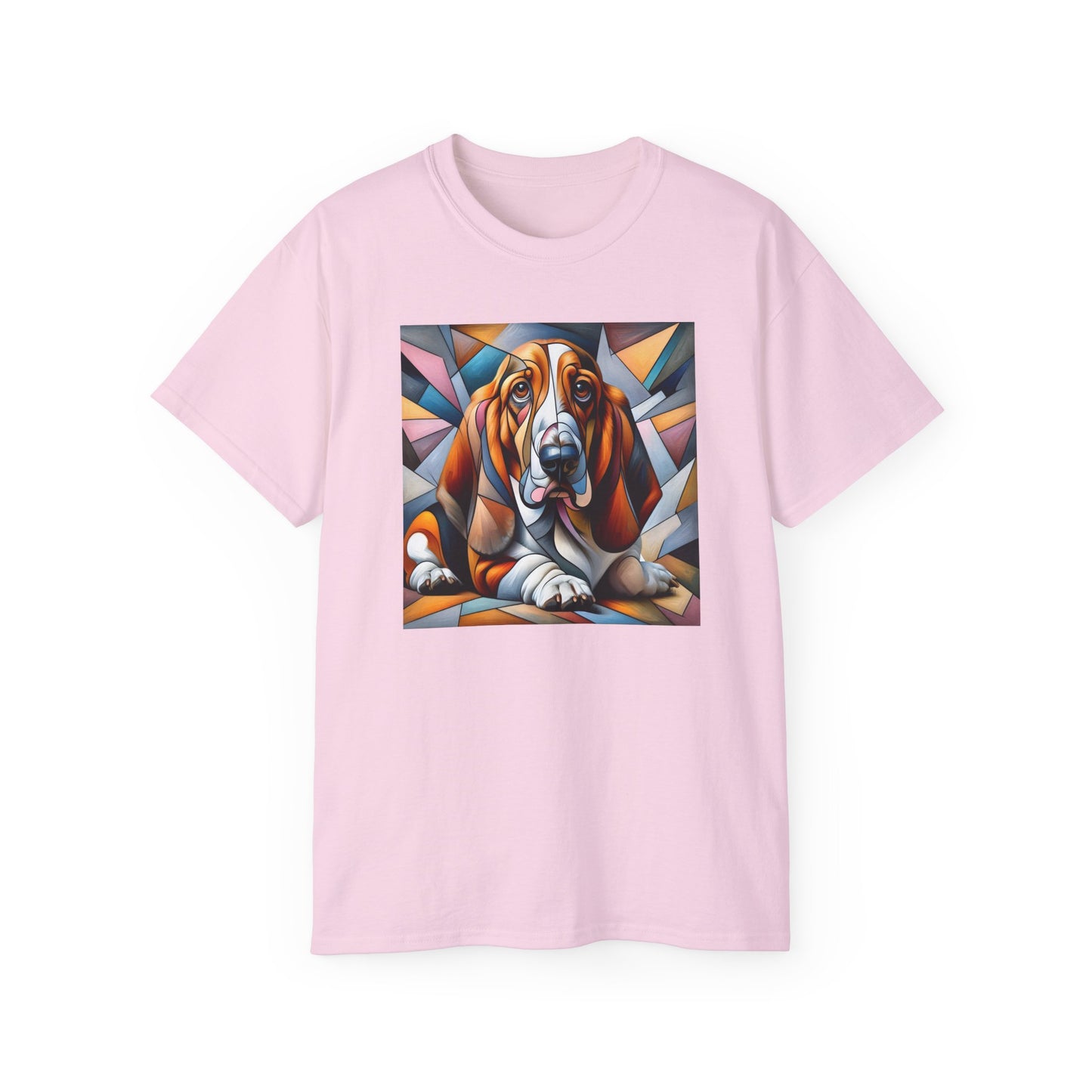 “Melancholy Muse – Petcasso Basset Hound Tee” - Perfect Gift for Dog Lovers