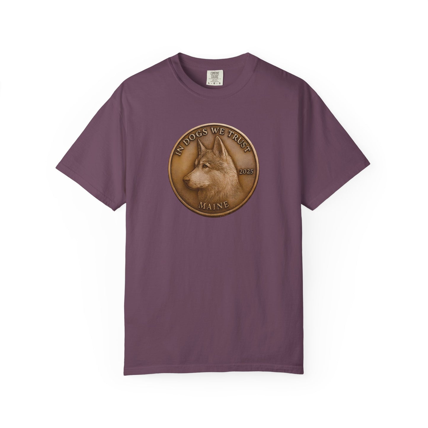 Maine State Coin T-Shirt Collection - Proud Dog Breed Illustrations