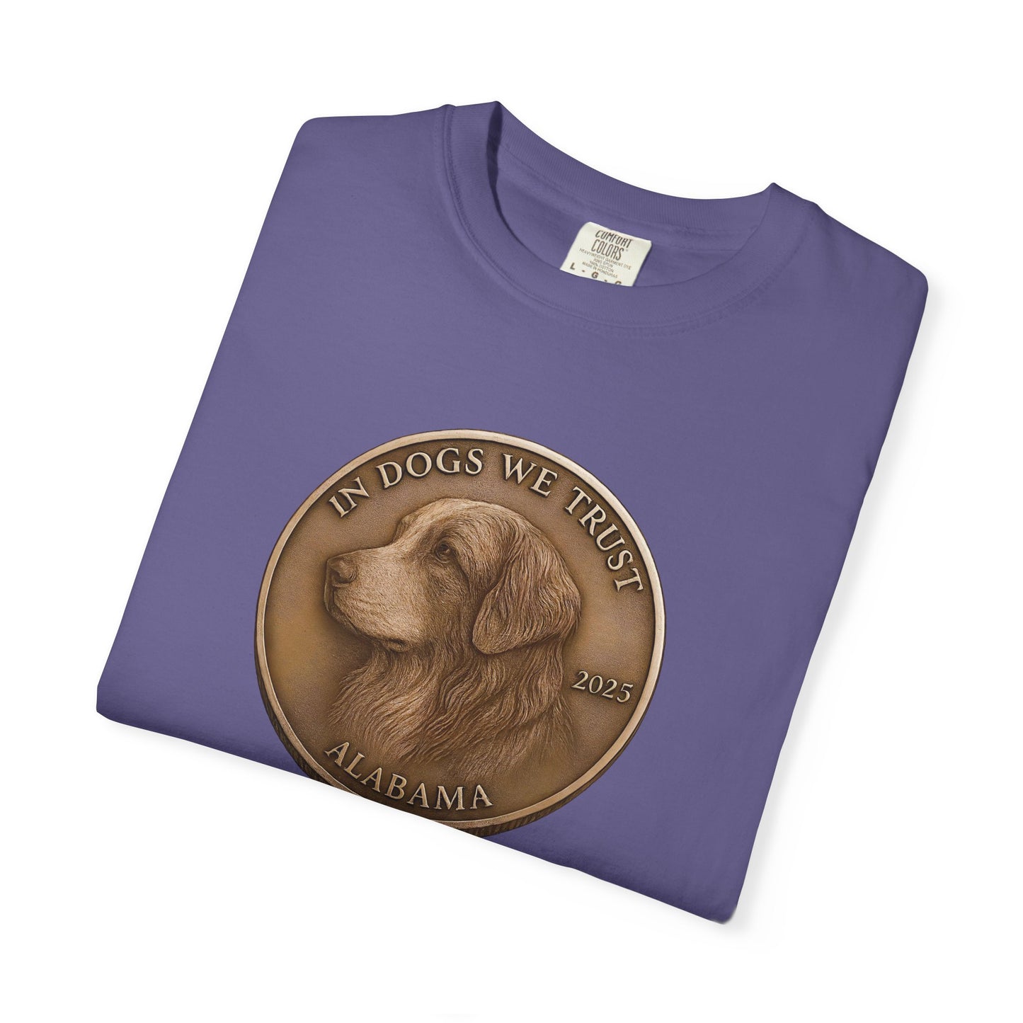 Alabama State Coin T-Shirt Collection - Proud Dog Breed Illustrations