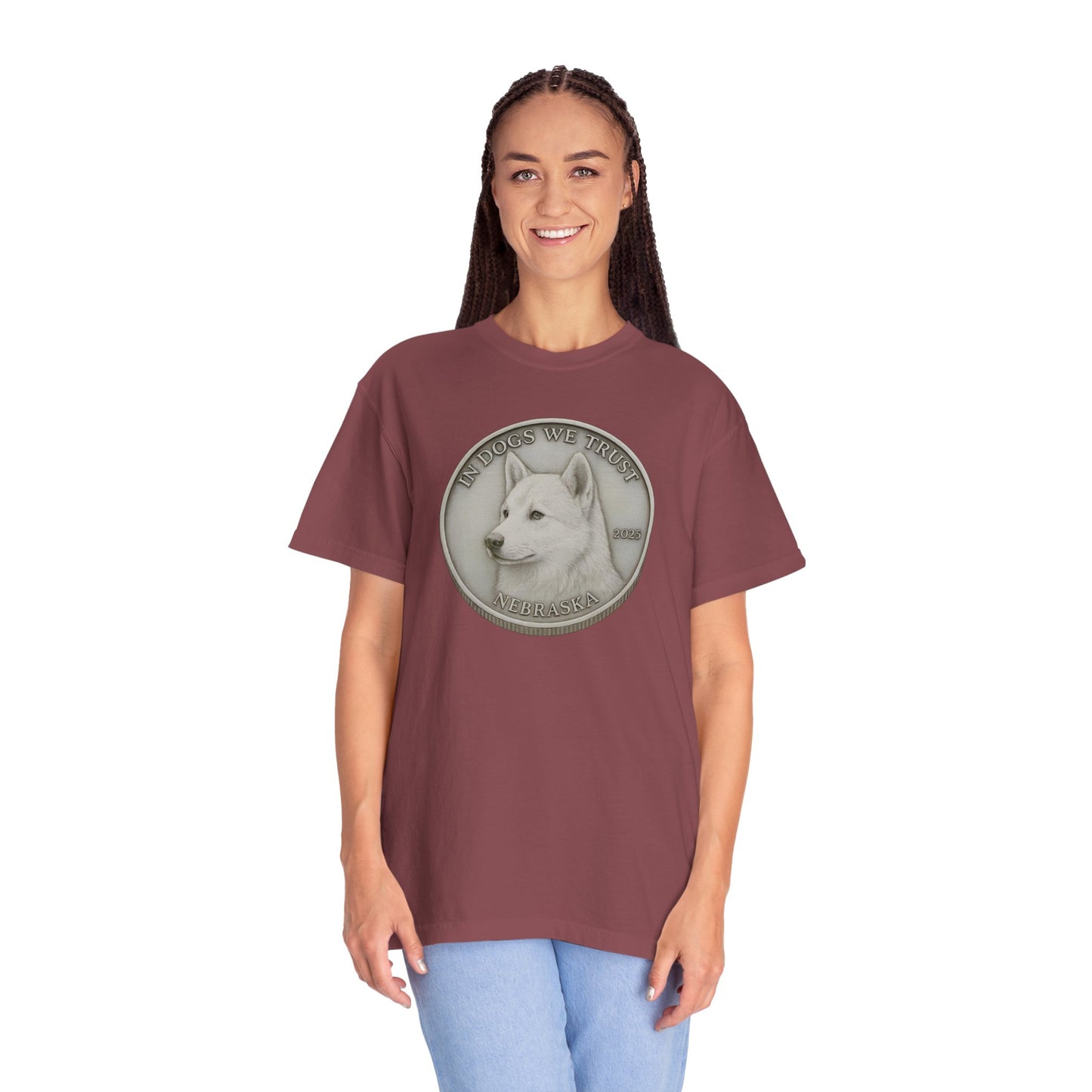 Nebraska State Coin T-Shirt Collection - Proud Dog Breed Illustrations