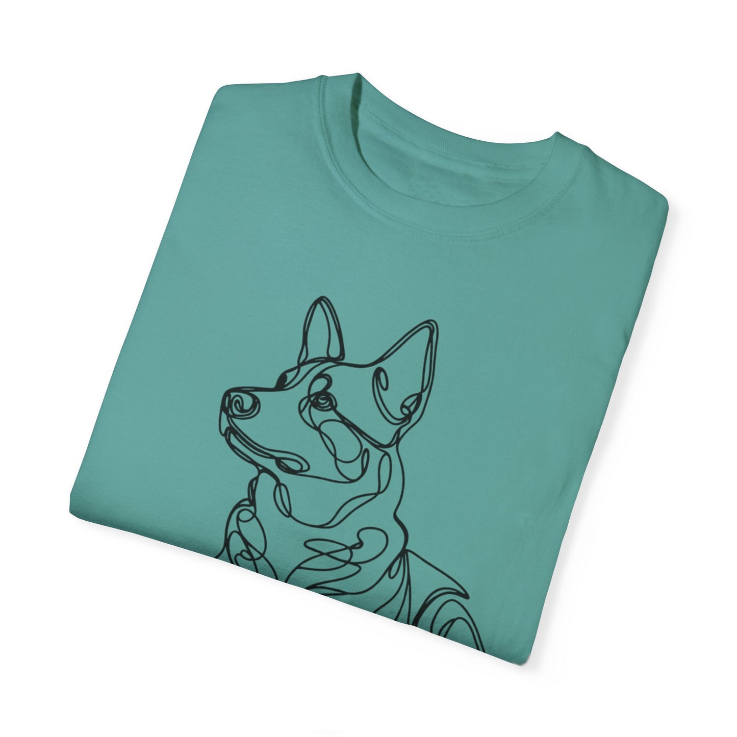 🖤 True Grit – Blue Heeler Line Art Tee - Perfect Gift for Dog Lovers
