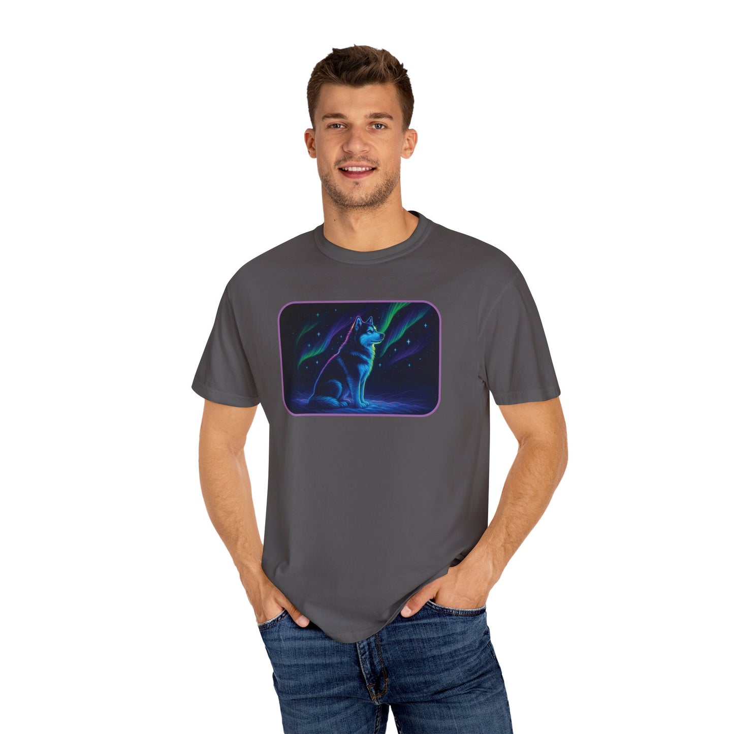 Alaskan Malamute Northern Lights T-shirt