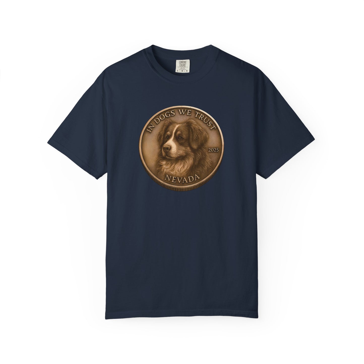 Nevada State Coin T-Shirt Collection - Proud Dog Breed Illustrations