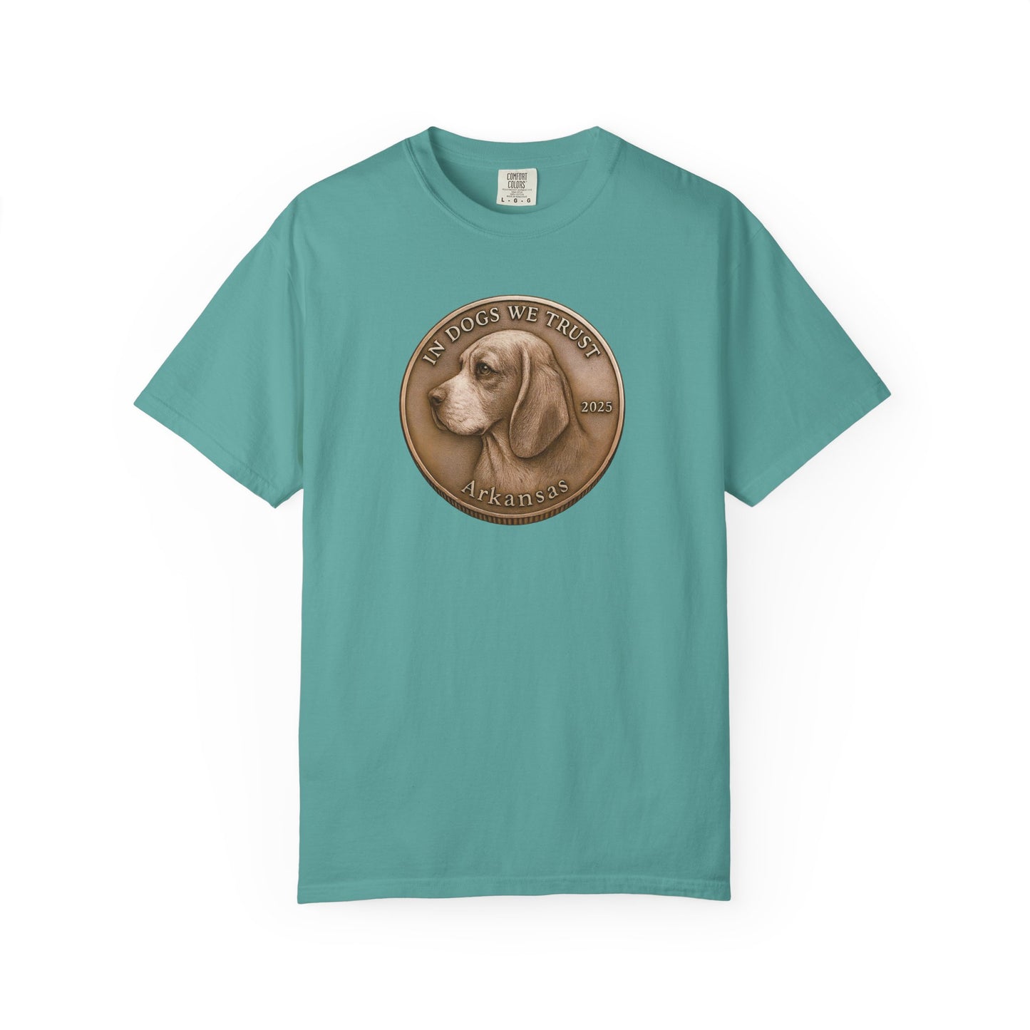 Arkansas State Coin T-Shirt Collection - Proud Dog Breed Illustrations
