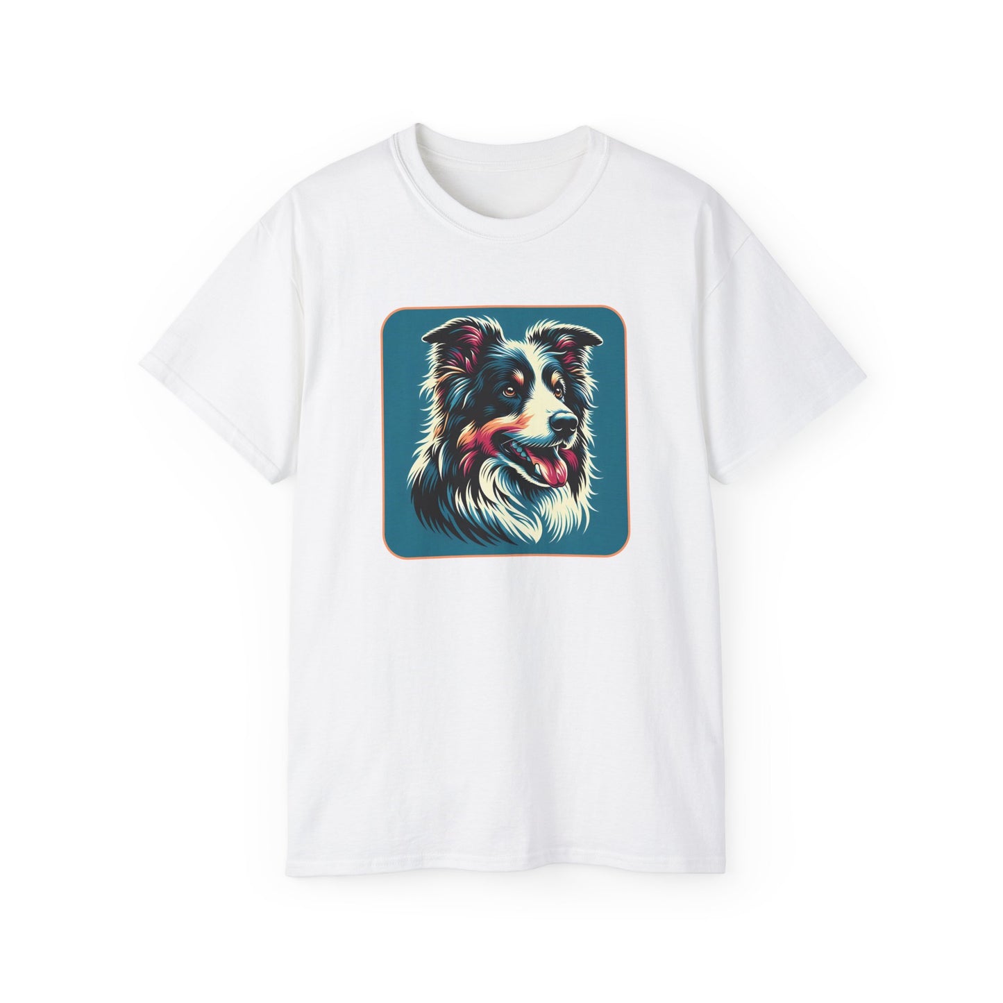 ⚡ Brain & Beauty – Colorful Border Collie Tee - Perfect for Pet Lovers