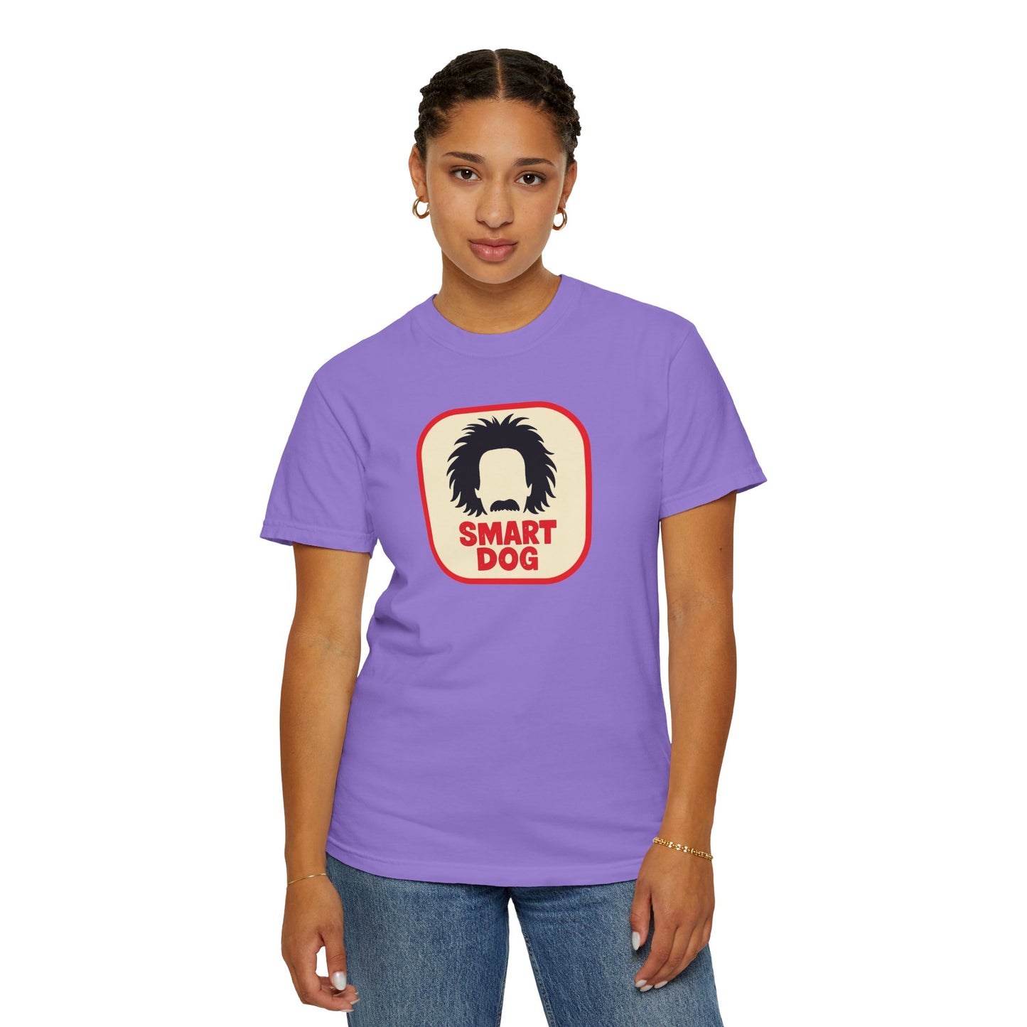 Dog Lover Graphic T-shirt - Smart Dog, Albert Einstein Design