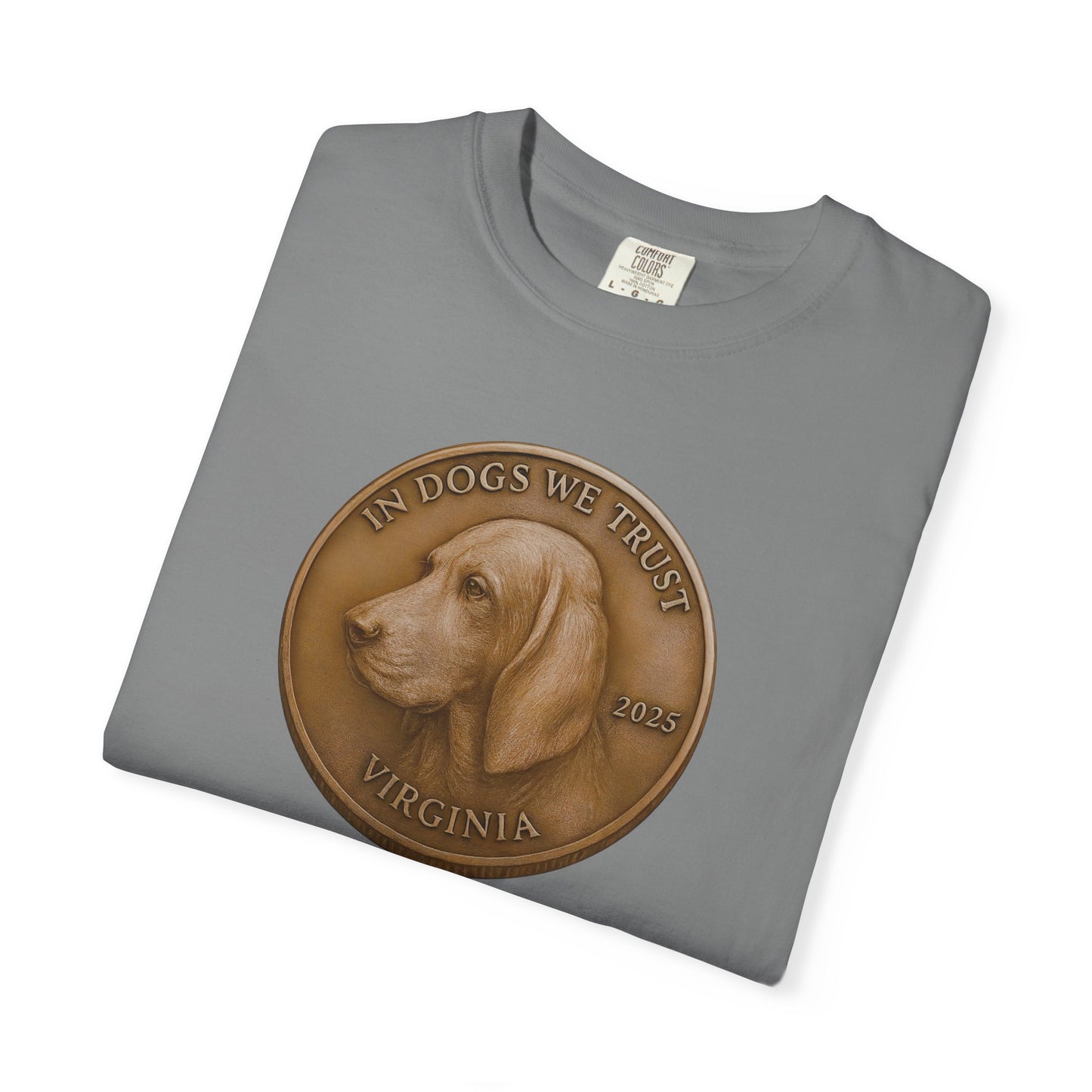 Virginia State Coin T-Shirt Collection - Proud Dog Breed Illustrations