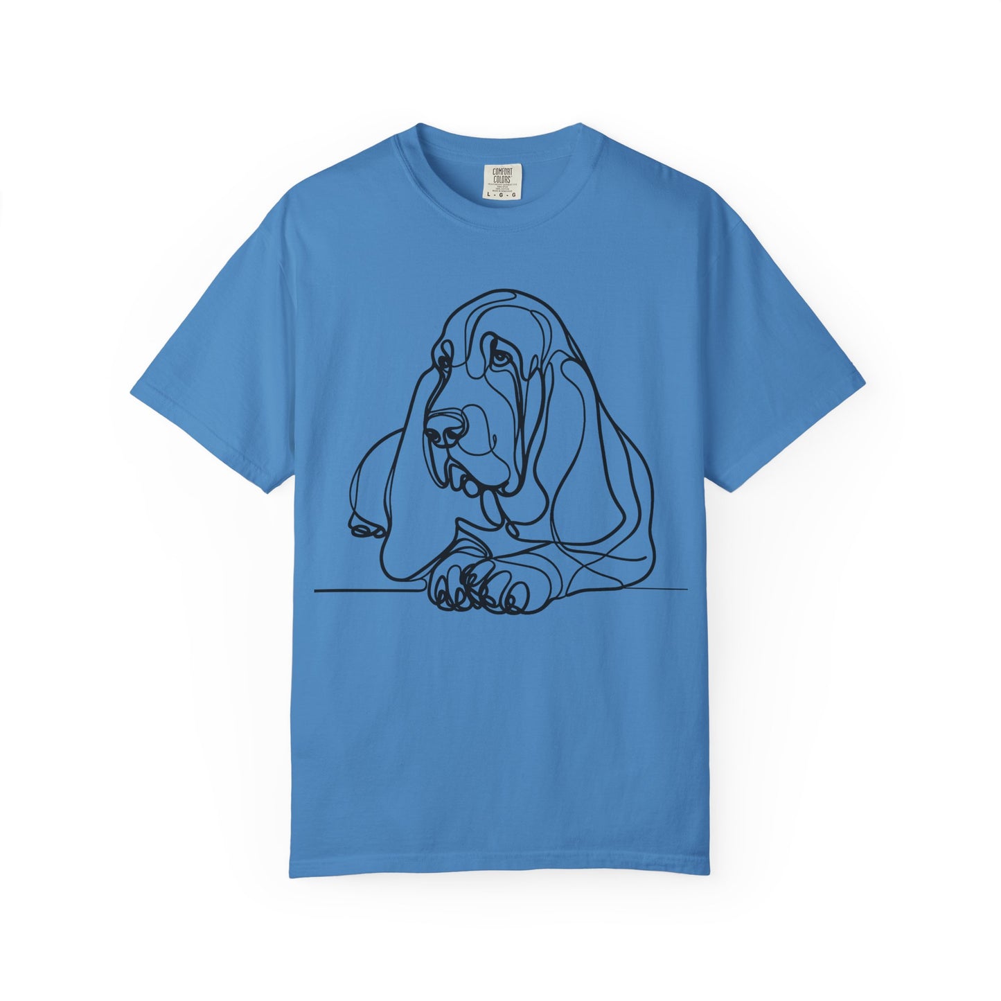 Basset Hound Line Art T-Shirt