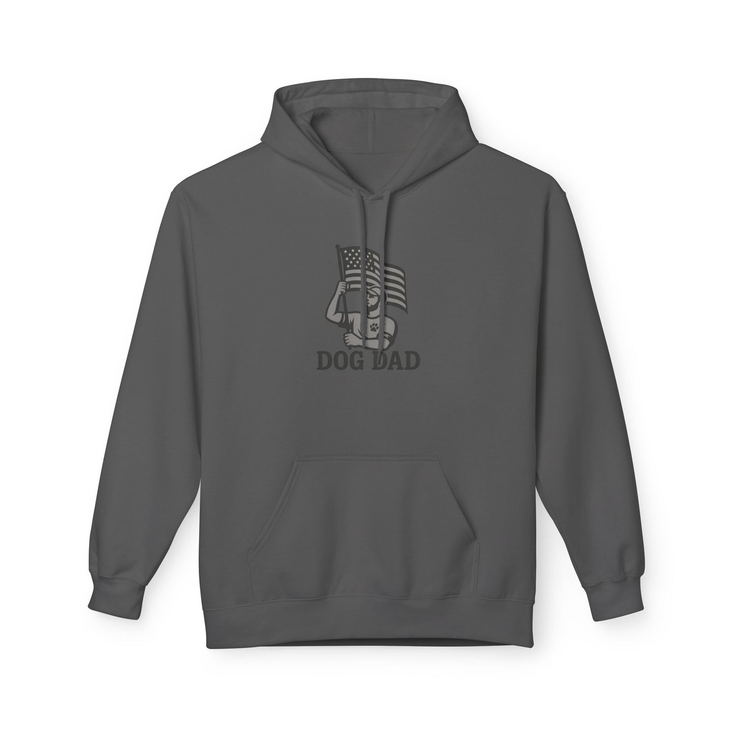 Dog Dad Fleece Hoodie, Unisex Softstyle Hooded Sweatshirt, Perfect Gift for Dog Lovers, Comfortable and Stylish