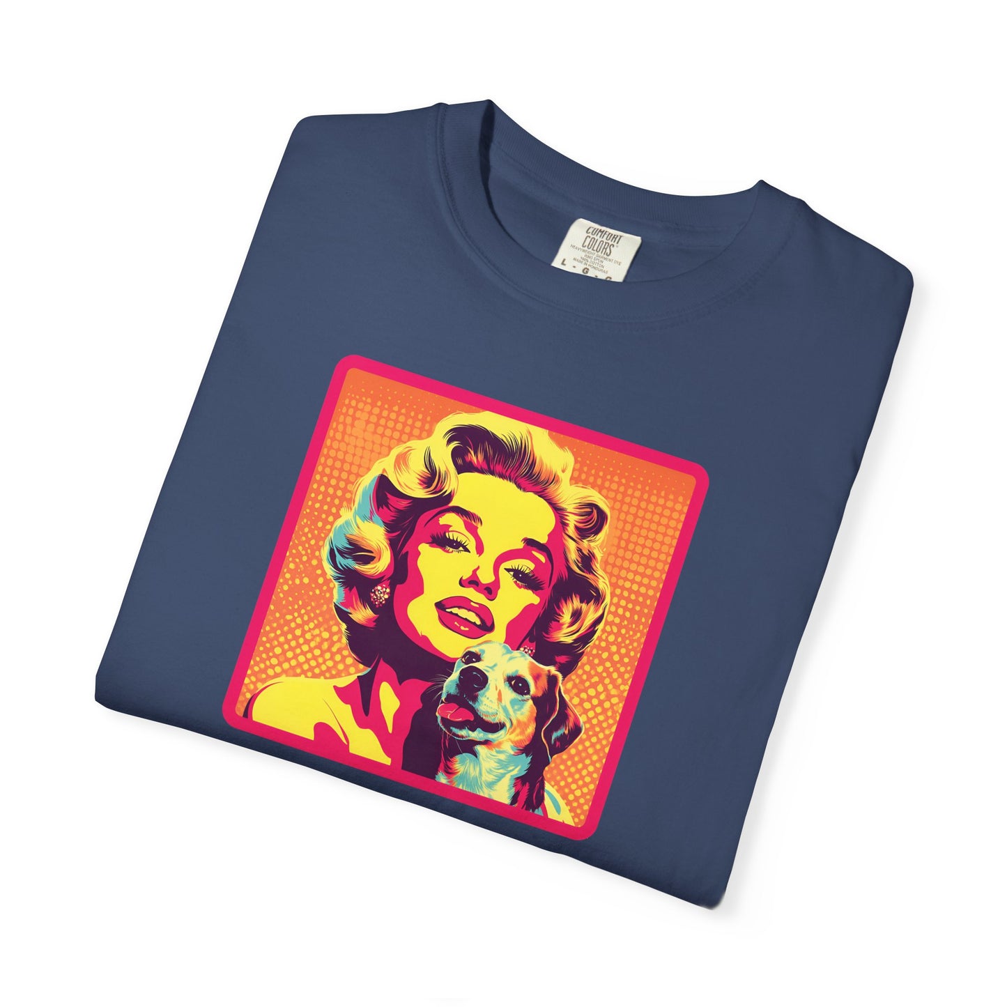 Vintage Dog Mom T-shirt - Unisex Garment-Dyed Tee for Dog Lovers