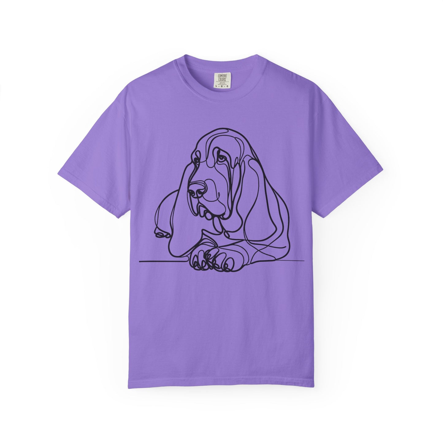 Basset Hound Line Art T-Shirt