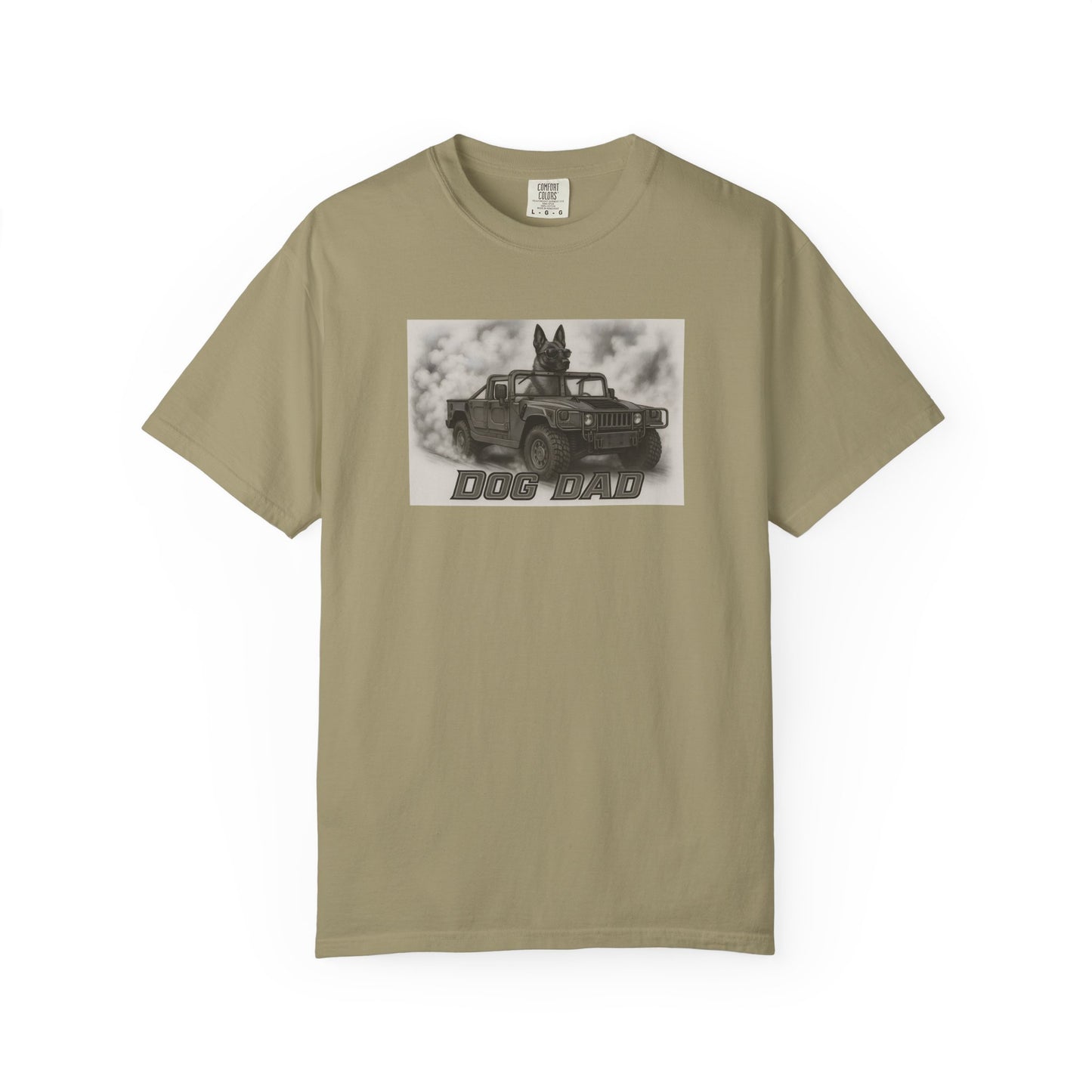 Dog Dad - Belgium Malinois - Cool Dogs in Cool Cars T-Shirt Collection | Funny Dog Lover Apparel for Men