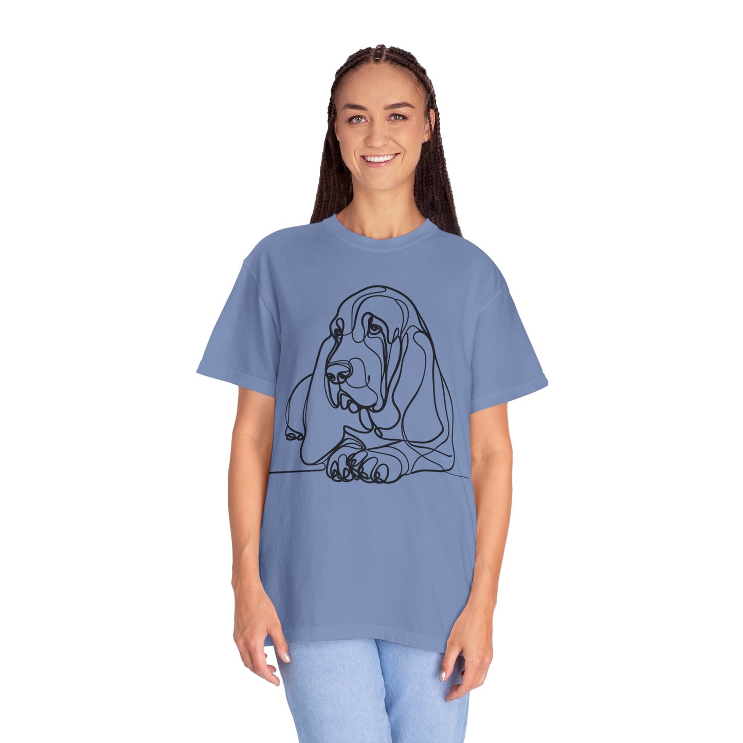 Basset Hound Line Art T-Shirt