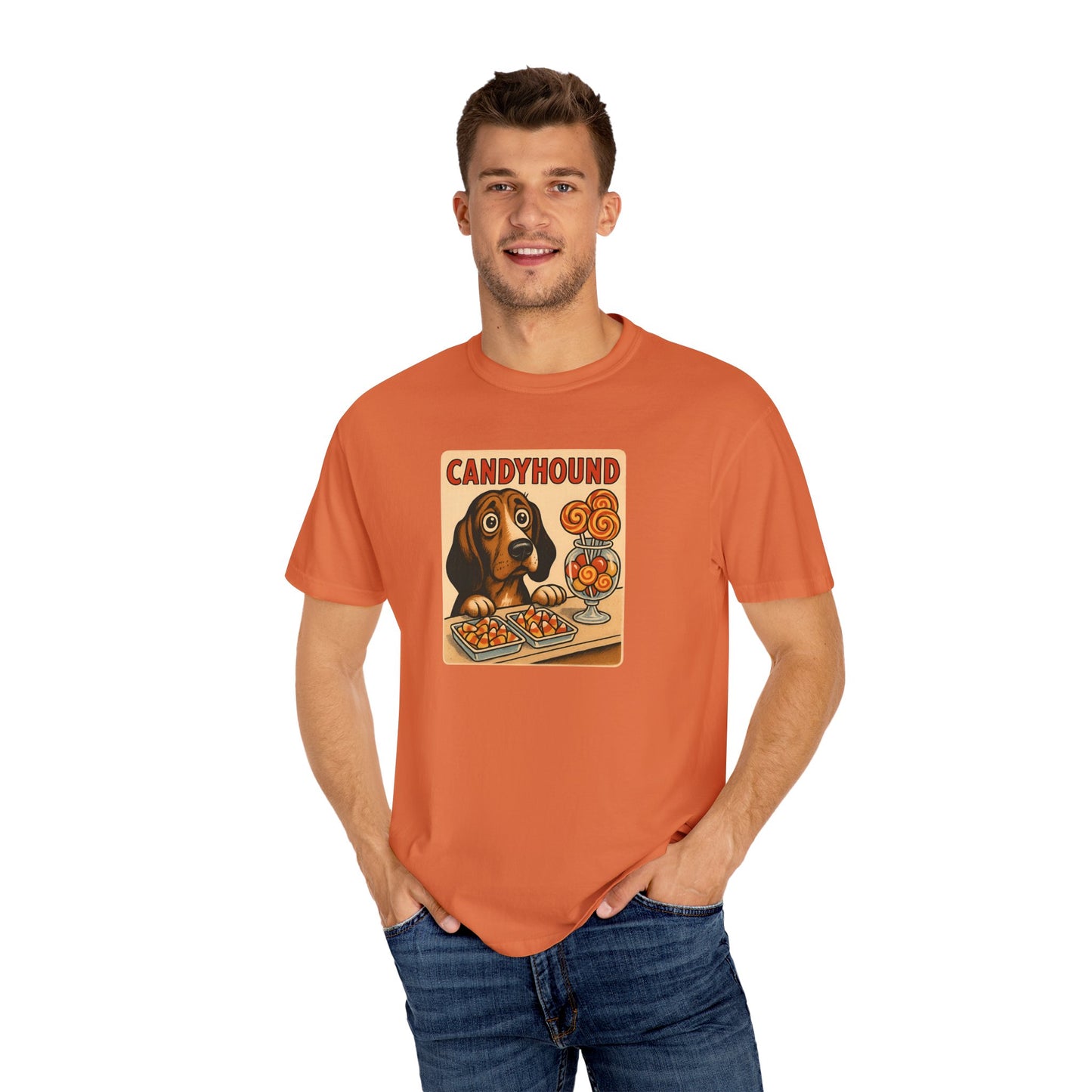 Candyhound Dog Lover Unisex T-Shirt, Cute Pet Apparel, Gift for Dog Owners, Fun Vintage Style Tee, Animal Lover's Gift