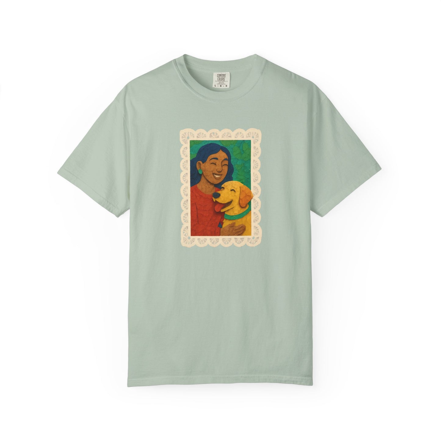 Dog Mom T-shirt - Unisex Garment-Dyed Tee for Dog Lovers