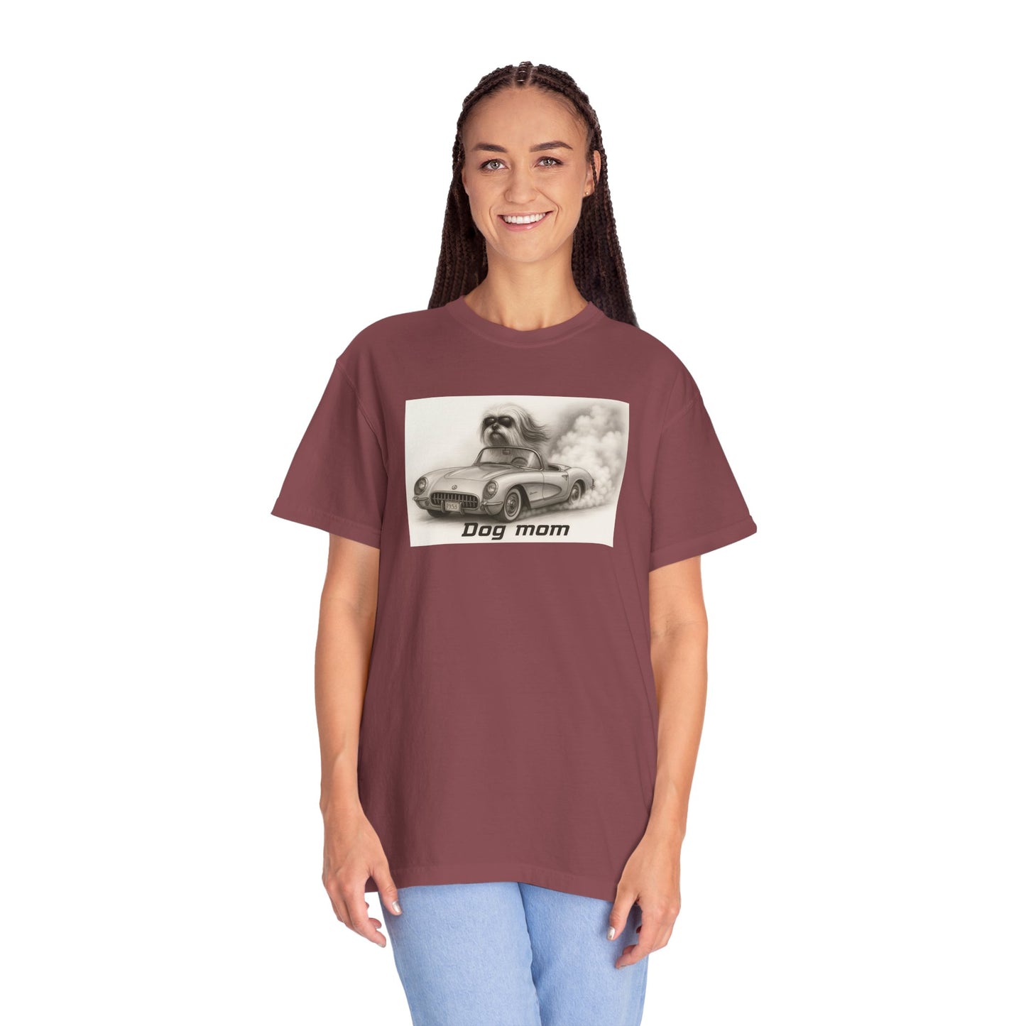 Dog Mom - Lhasa Apso- “Cool Dogs in Cool Cars” T-Shirt Collection! 🐶🚗