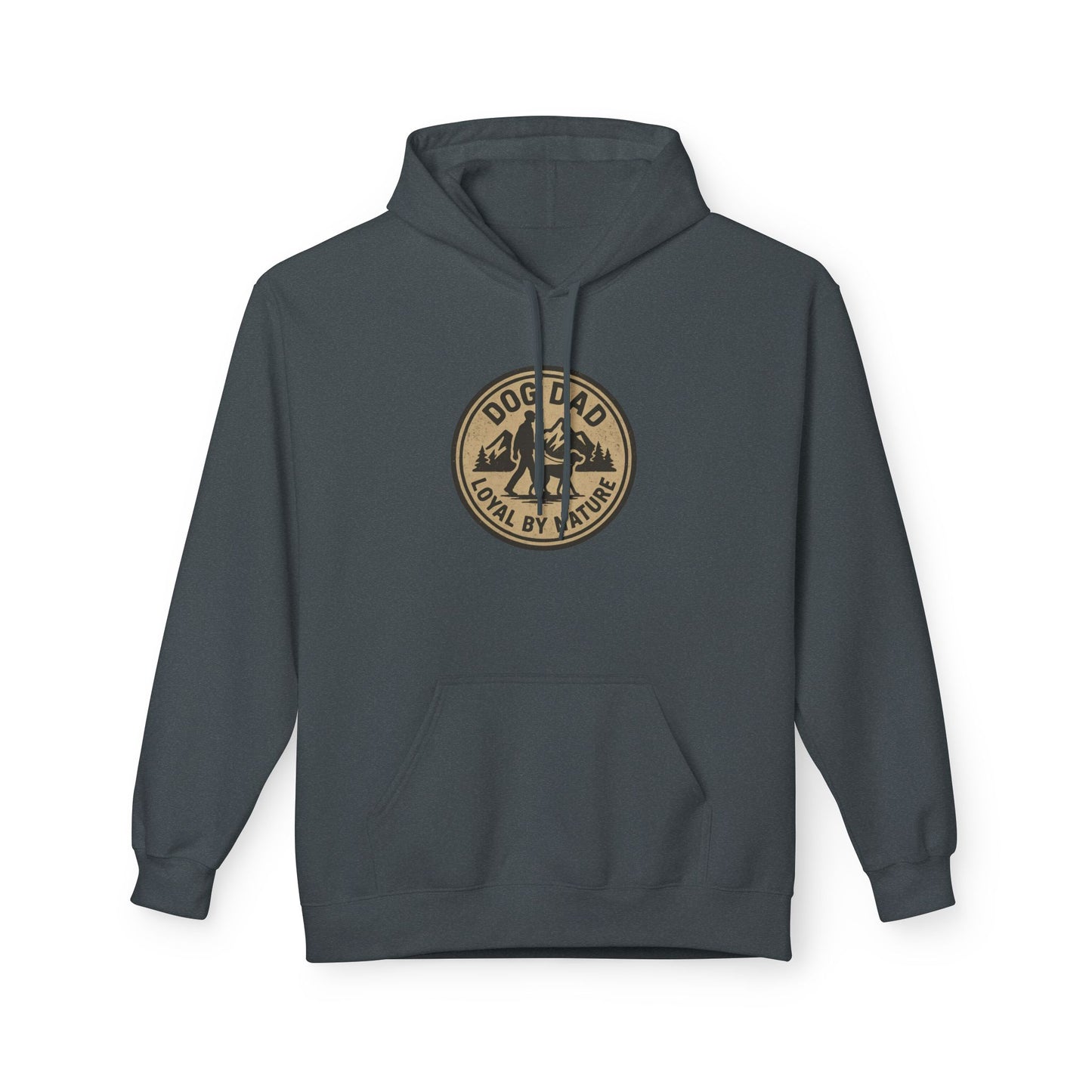 Dog Dad Fleece Hoodie, Unisex Softstyle Hooded Sweatshirt, Perfect Gift for Dog Lovers, Comfortable and Stylish