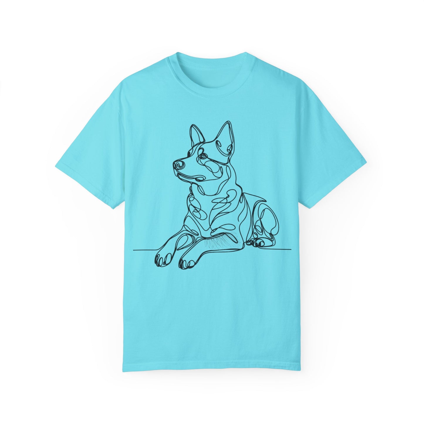 🖤 True Grit – Blue Heeler Line Art Tee - Perfect Gift for Dog Lovers