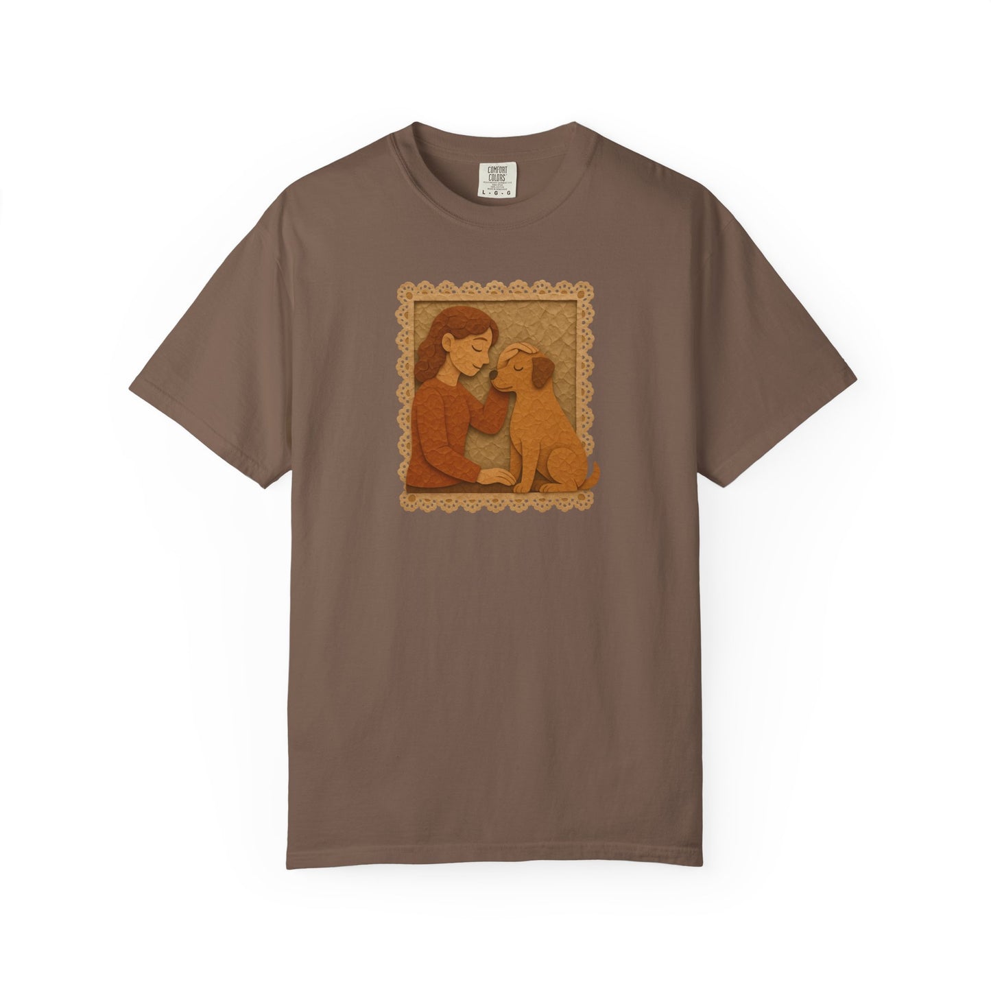 Dog Mom T-shirt - Unisex Garment-Dyed Tee for Dog Lovers