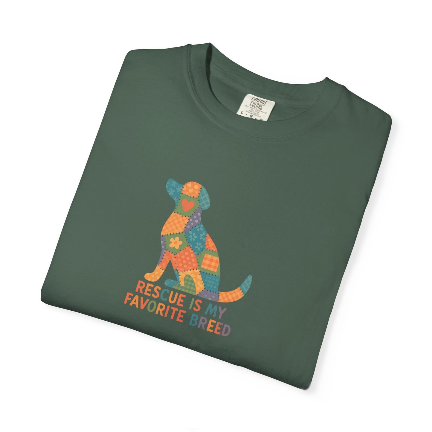 Rescue Is My Favorite Breed Unisex T-Shirt - Dog Lover Gift, Animal Rescue T-shirt, Casual Wear, Pet Adoption Tee, Gift for Dog Owners