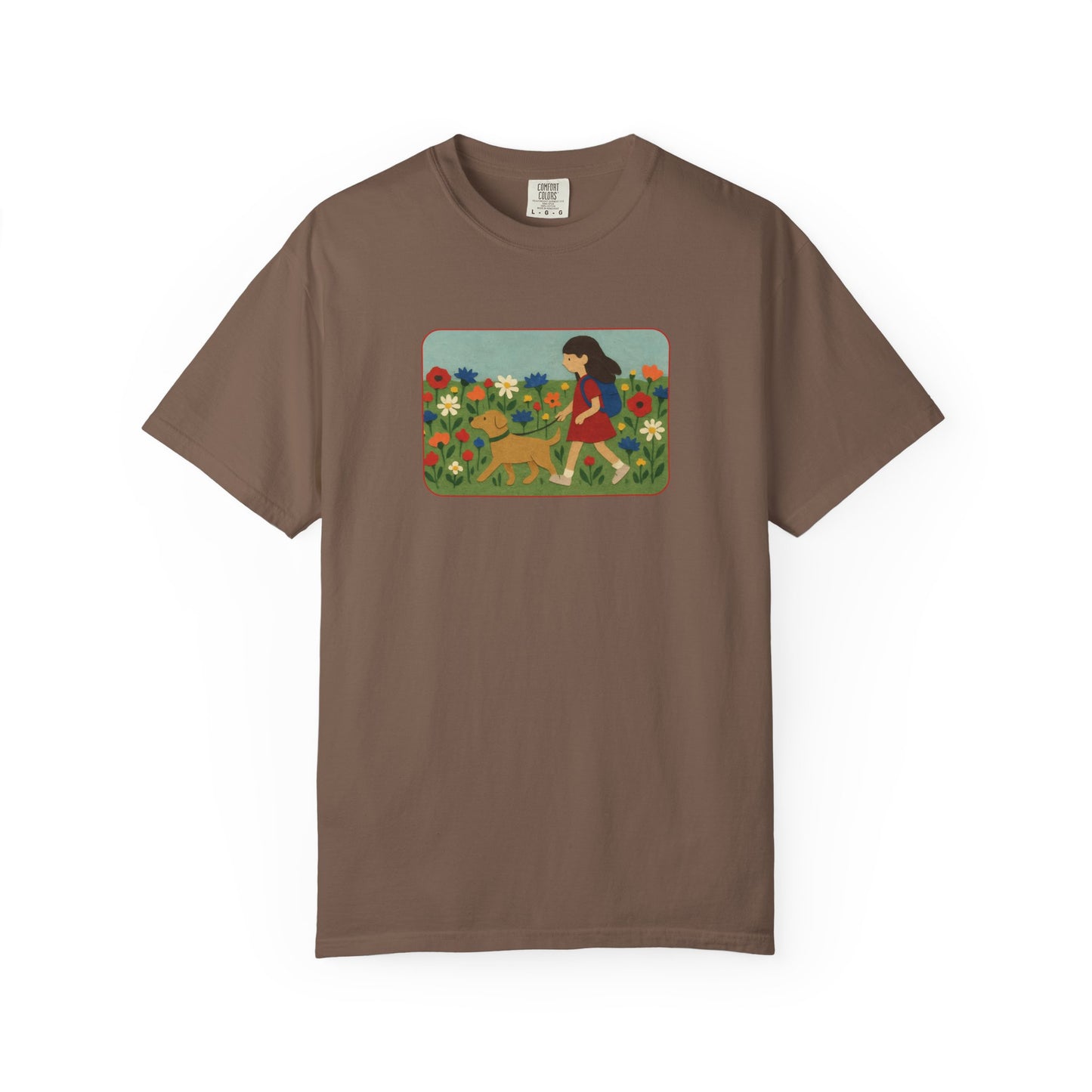 Dog Walking Collage T-shirt