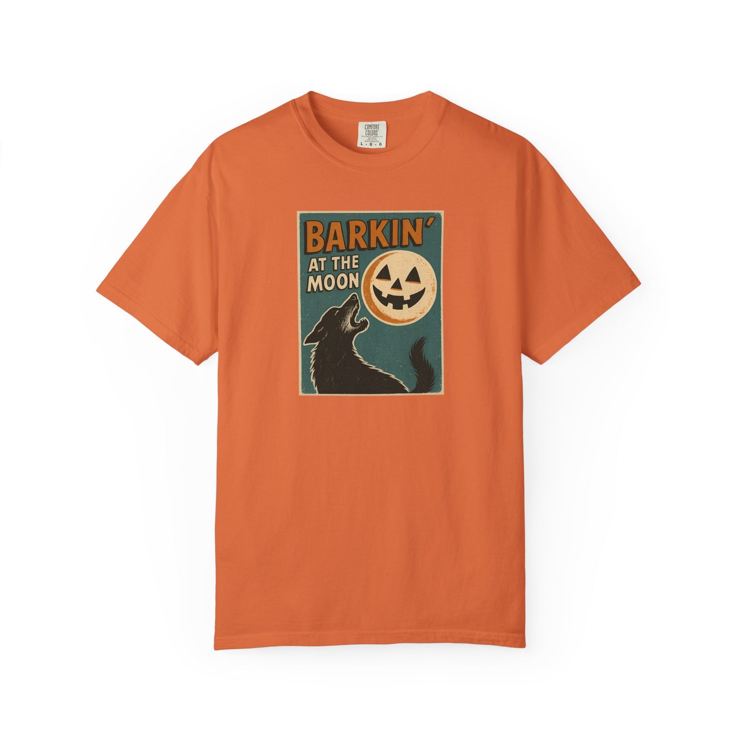 Spooky Howling Dog T-Shirt | Halloween Shirt | Mens Unisex Tee | Halloween Costume | Dog Lover Apparel | Barkin' at the Moon Tee