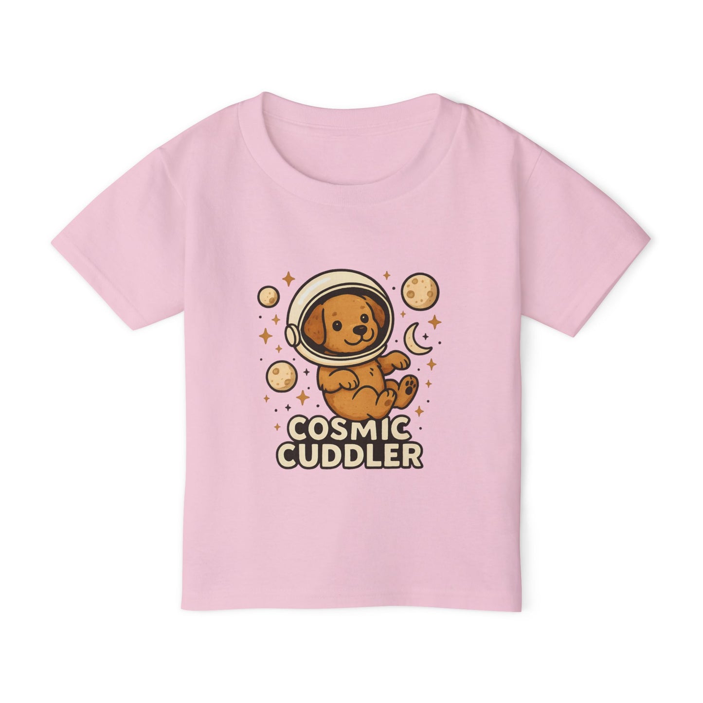 Cosmic Cuddler Toddler T-shirt | Cute Baby Tee, Toddler Space Shirt, Dog Lover Gift, Kids Astronaut Tee, Birthday Outfit